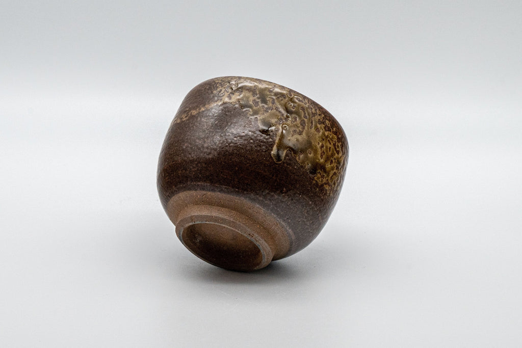 Japanese Teacup - Dark Brown Glazed Yunomi - 145ml
