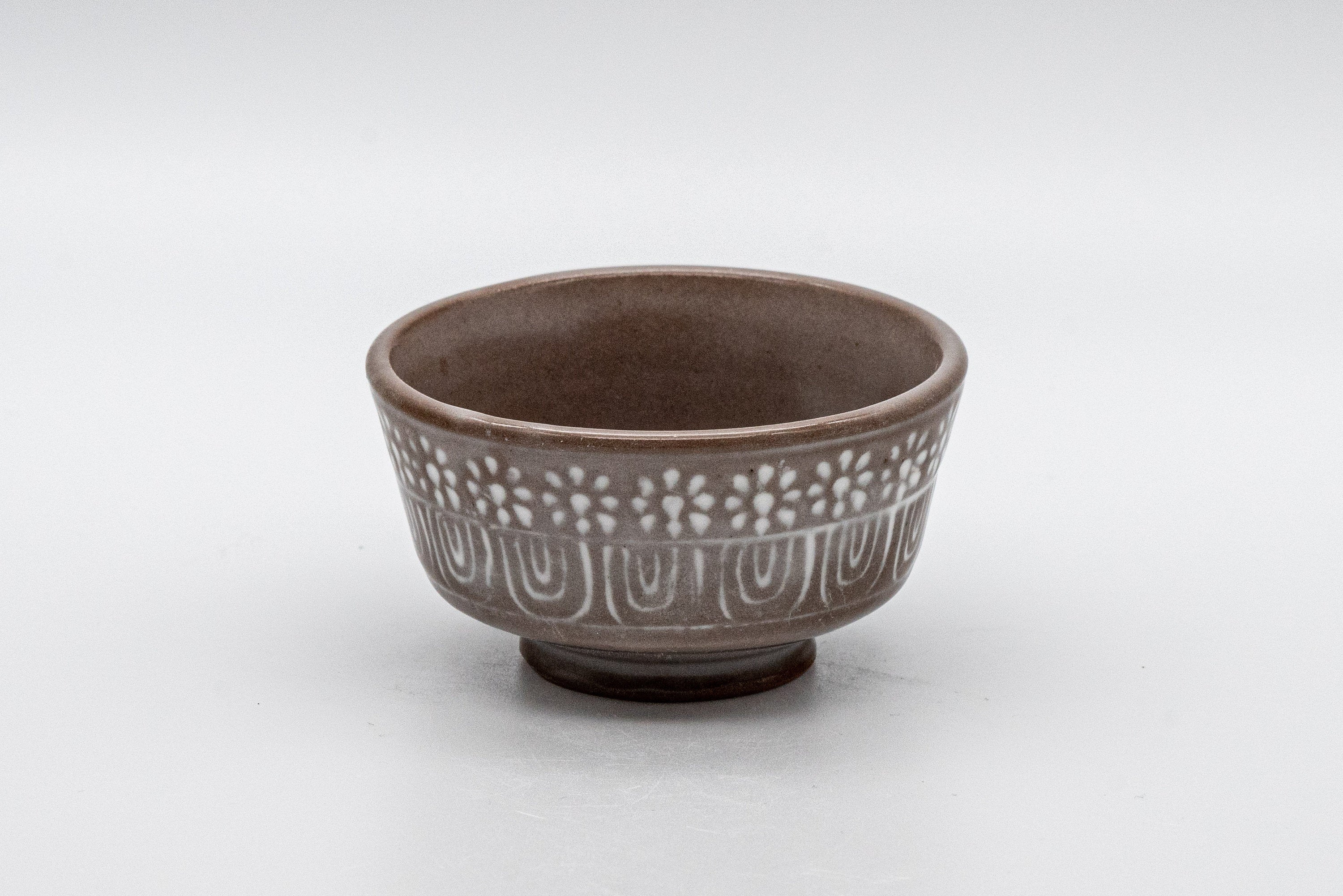 Japanese Teacup - Patterned Shallow Guinomi - 55ml