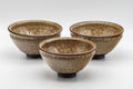 Japanese Teacups - Set of 3 古川利男 Tenmoku-gata Kiyomizu-yaki Senchawan - 140ml