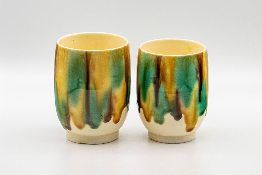Japanese Teacups - Couple's Pair of 秀 Meoto Yunomi - 150ml