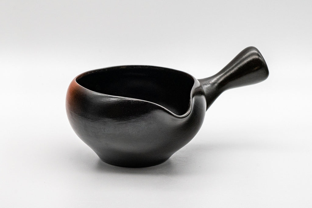 Japanese Yuzamashi - 哲生作 Black Kokudei Yōhen Tokoname-yaki Water Cooler - 230ml