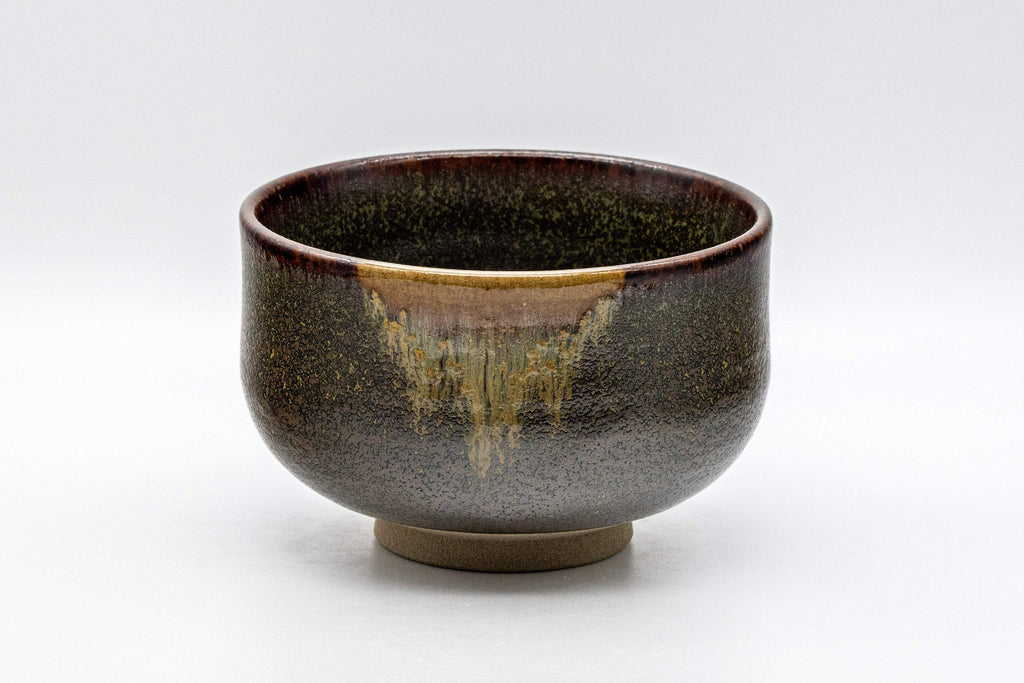 Japanese Matcha Bowl - Drip Glazed Hantsutsu-gata Chawan - 500ml