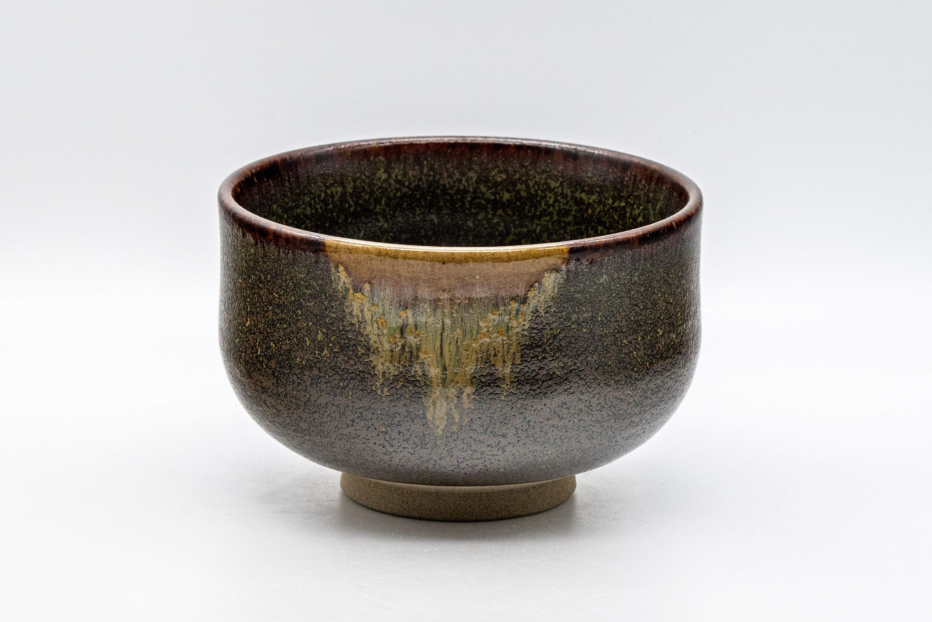 Japanese Matcha Bowl - Drip Glazed Hantsutsu-gata Chawan - 500ml