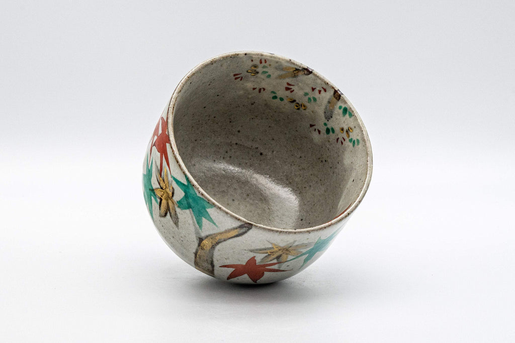 Japanese Matcha Bowl - Hantsutsu-gata Kyo-yaki Chawan - 350ml