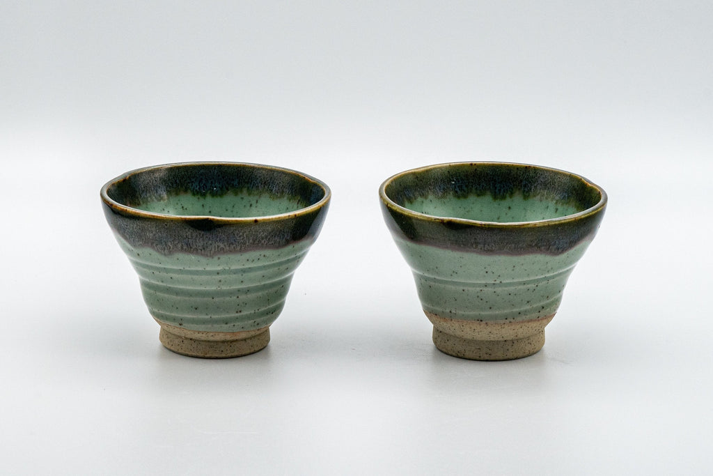 Japanese Teacups - Pair of Ido-gata Senchawan - 90ml