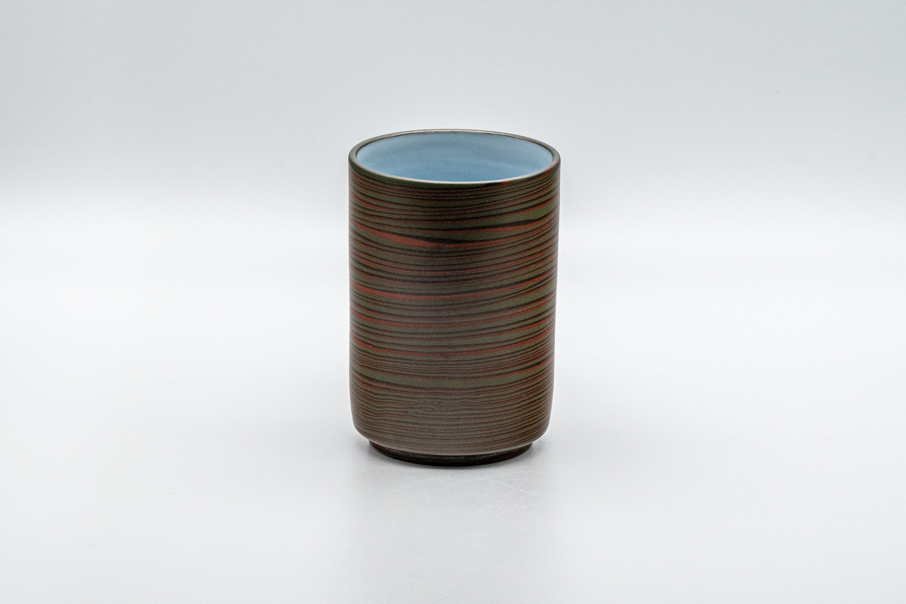 Japanese Teacup - Unzen Kiln Nerikomi Tokoname-yaki Tsutsu-gata Yunomi - 200ml