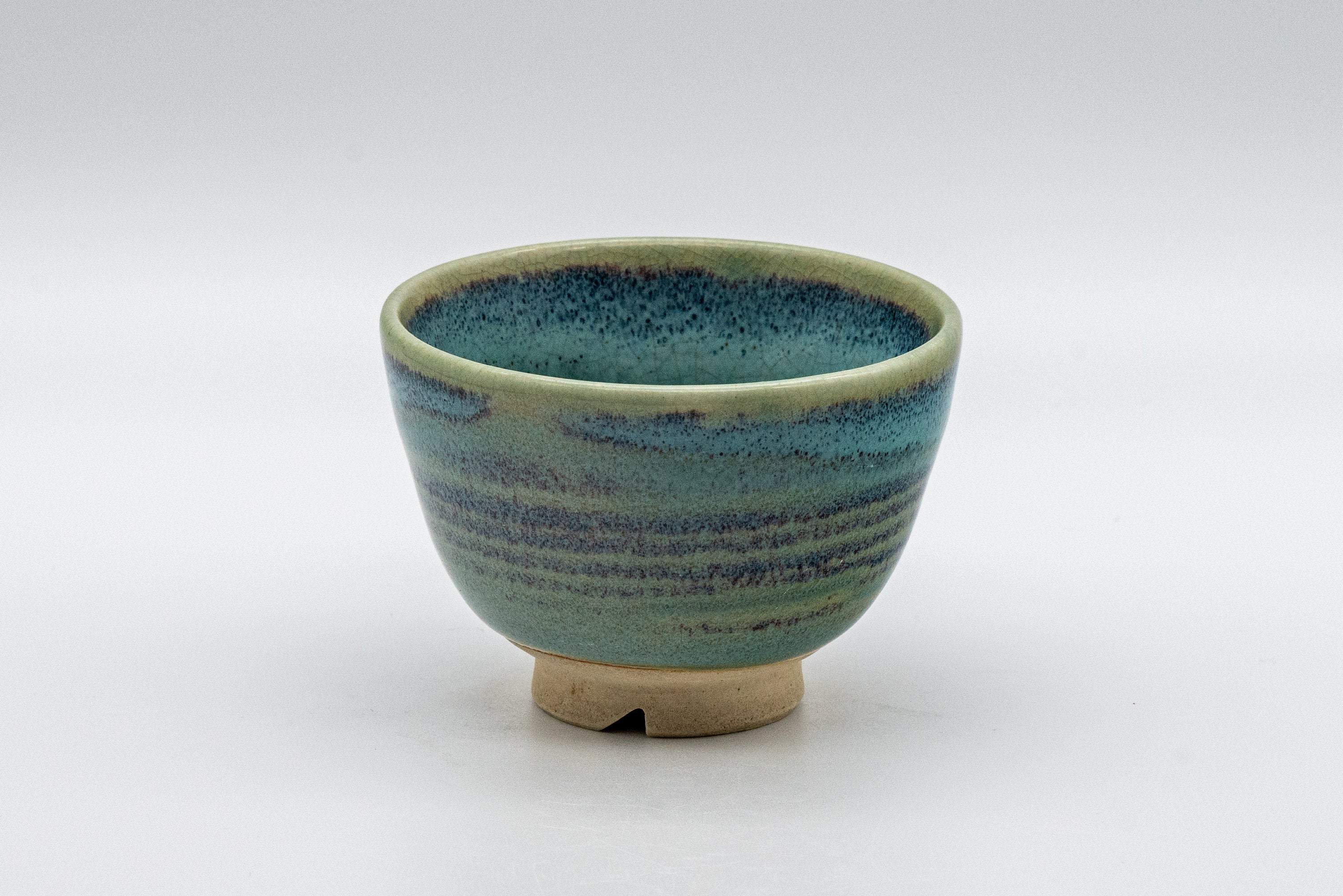 Japanese Teacup - Turquoise Wan-nari Yunomi - 100ml