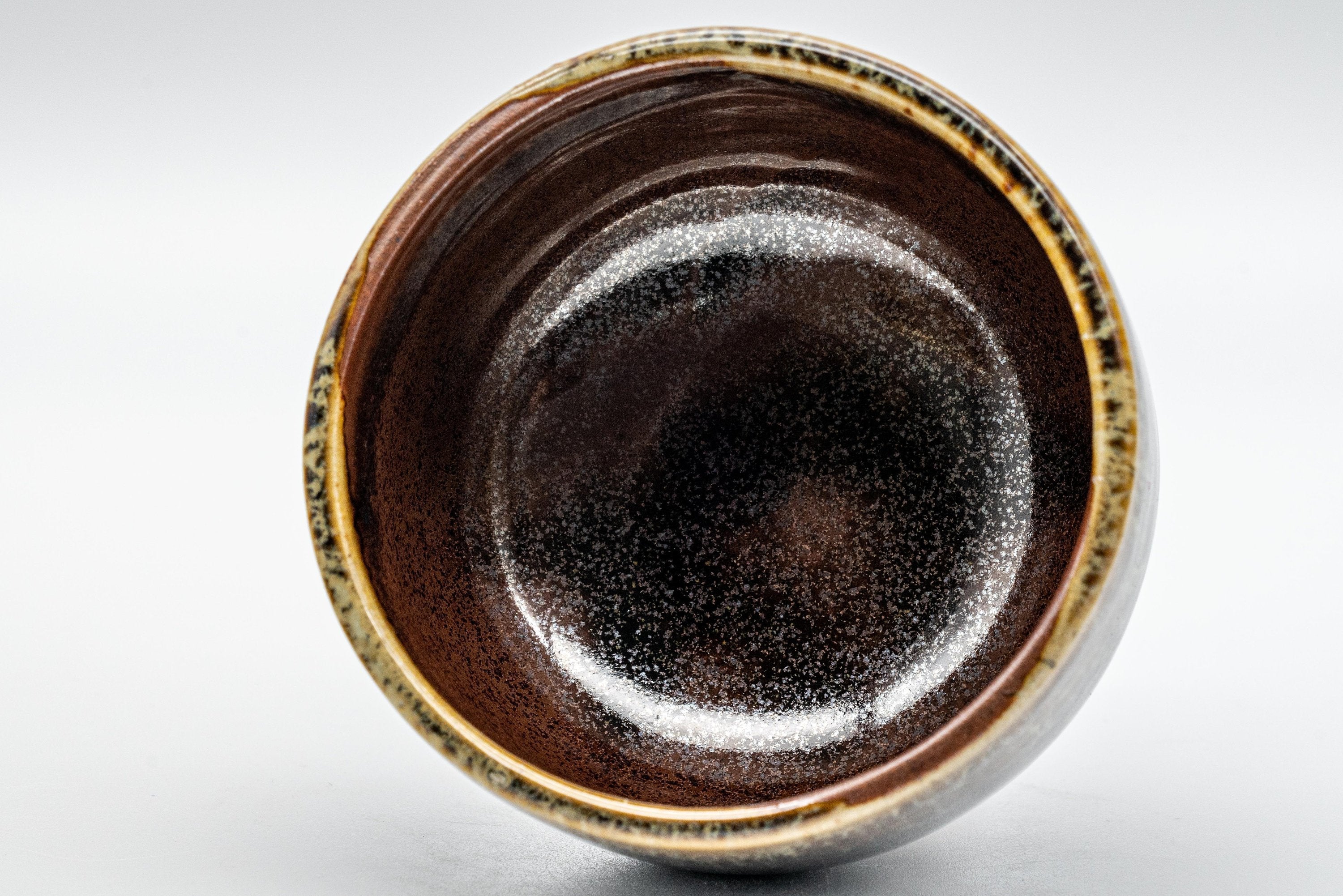 Japanese Teacups - Set of 3 Drip Glazed Yunomi - 120ml