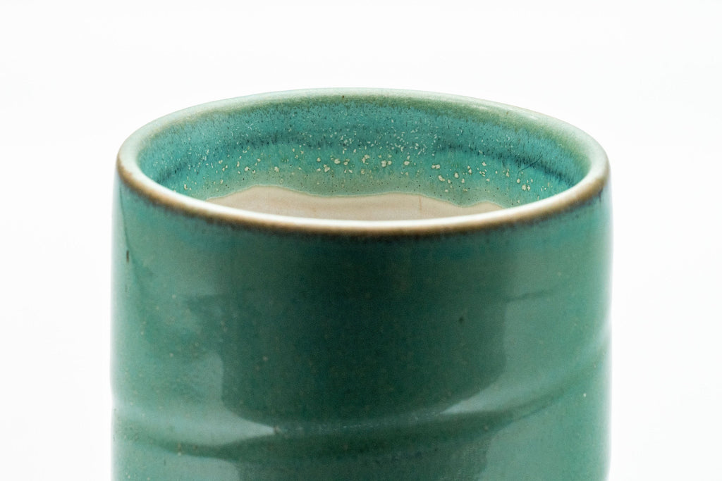 Japanese Teacup - Turquoise Tsutsu-gata Yunomi - 150ml