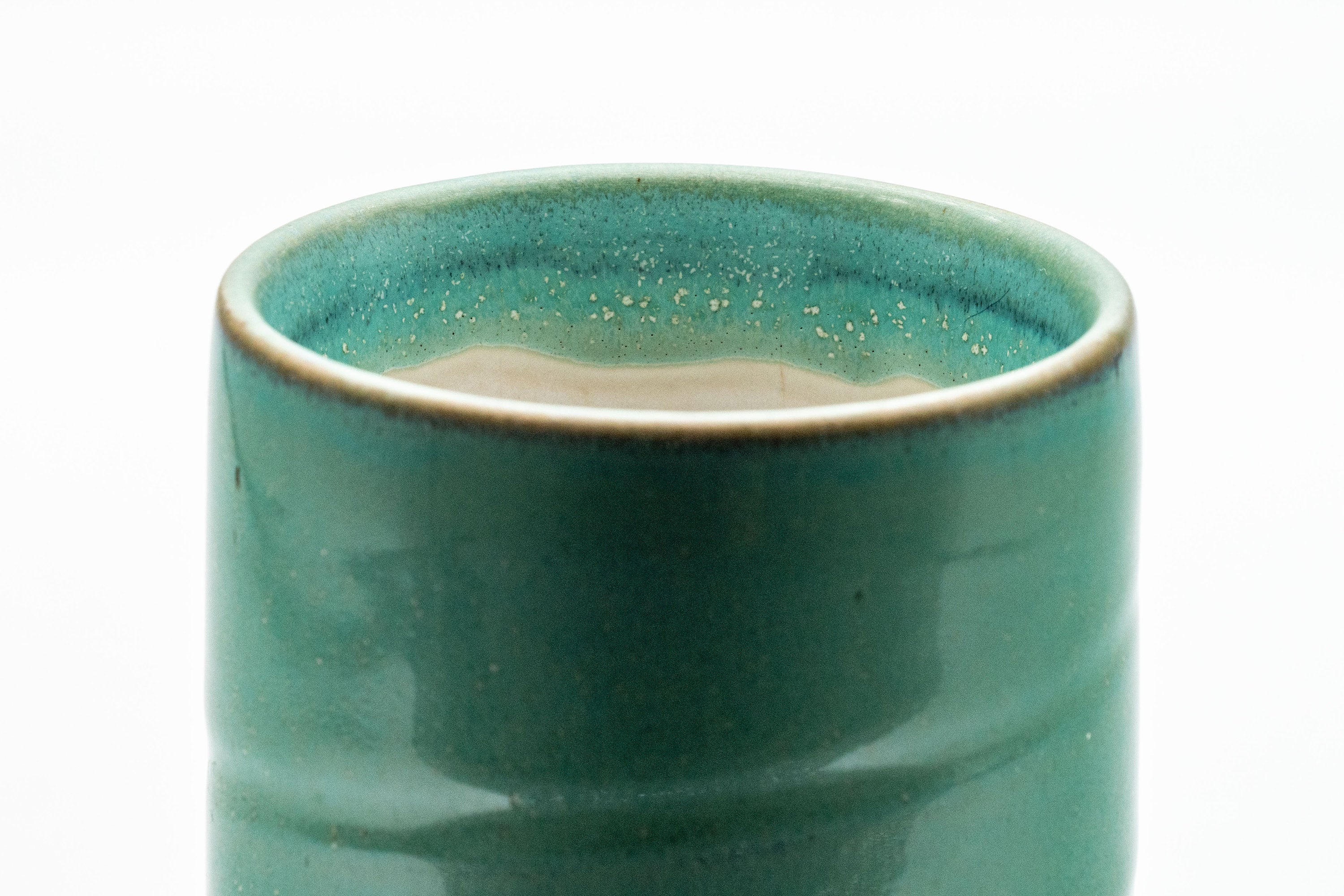 Japanese Teacup - Turquoise Tsutsu-gata Yunomi - 150ml