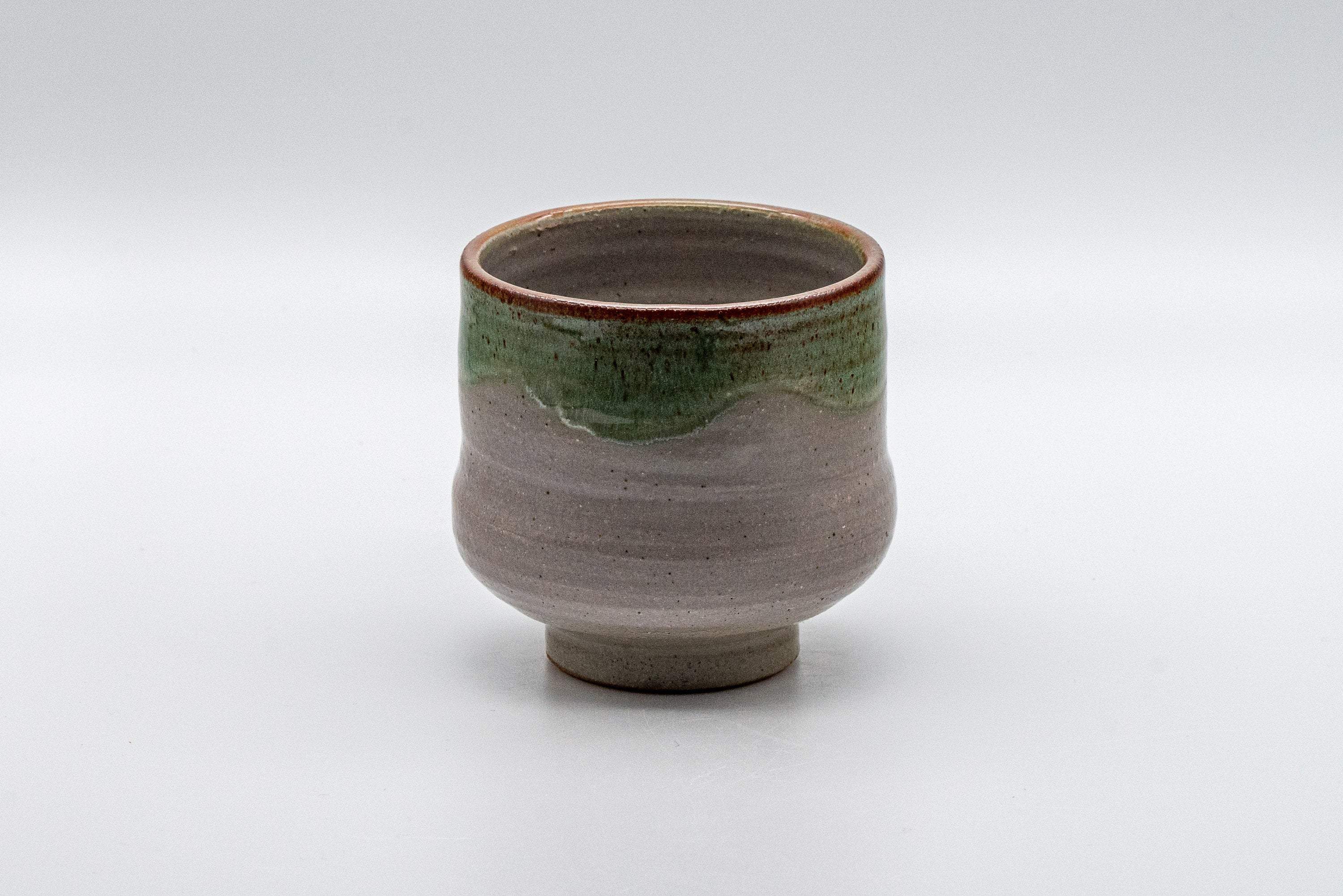 Japanese Teacup - Drip Glazed Tsutsu-gata Yunomi - 175ml