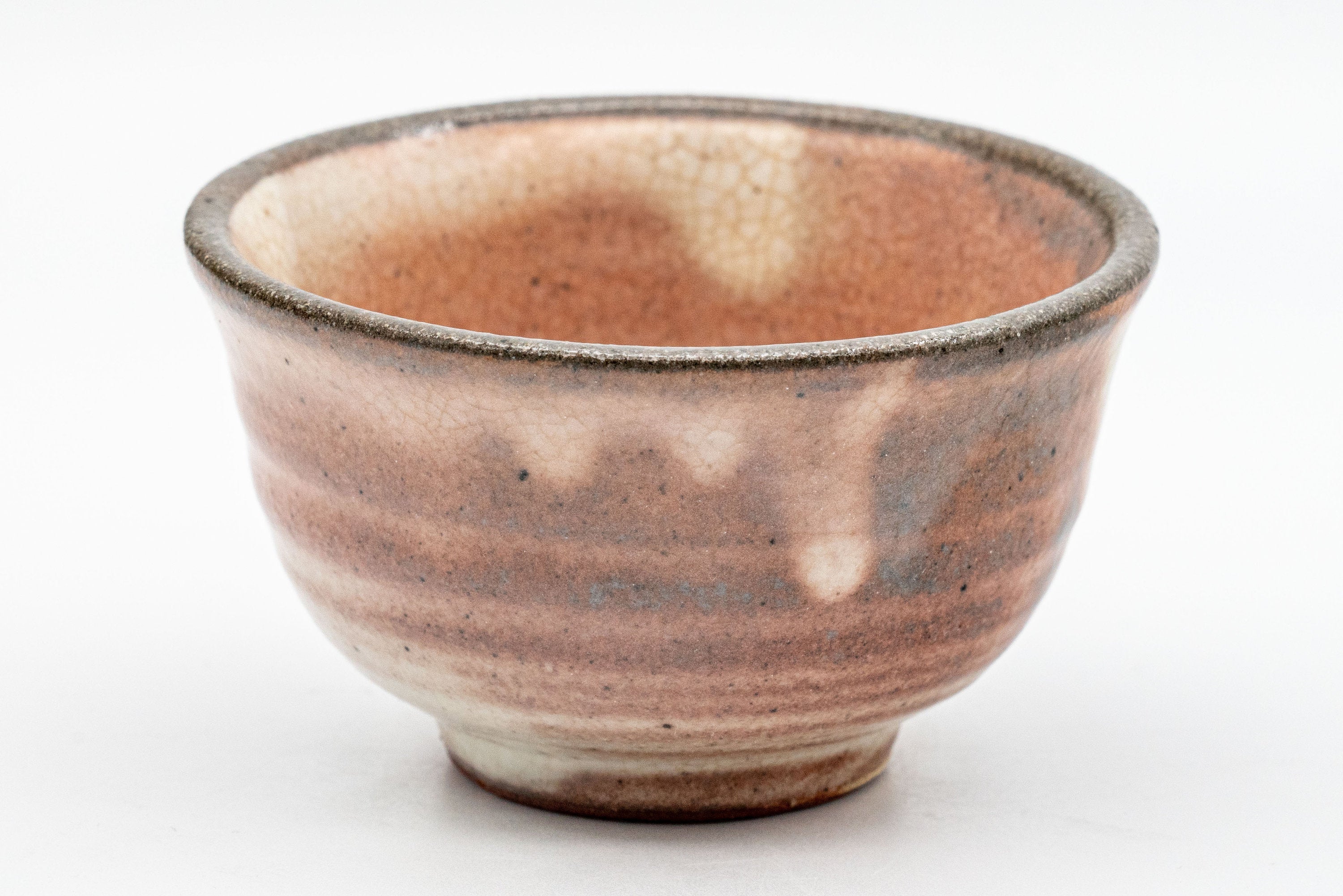 Japanese Teacup - Shino Glazed Wan-nari Guinomi - 65ml
