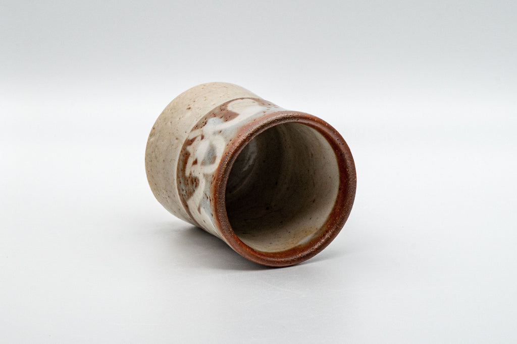 Japanese Teacup - 北山 Shino Glazed Dojimari-gata Yunomi - 155ml