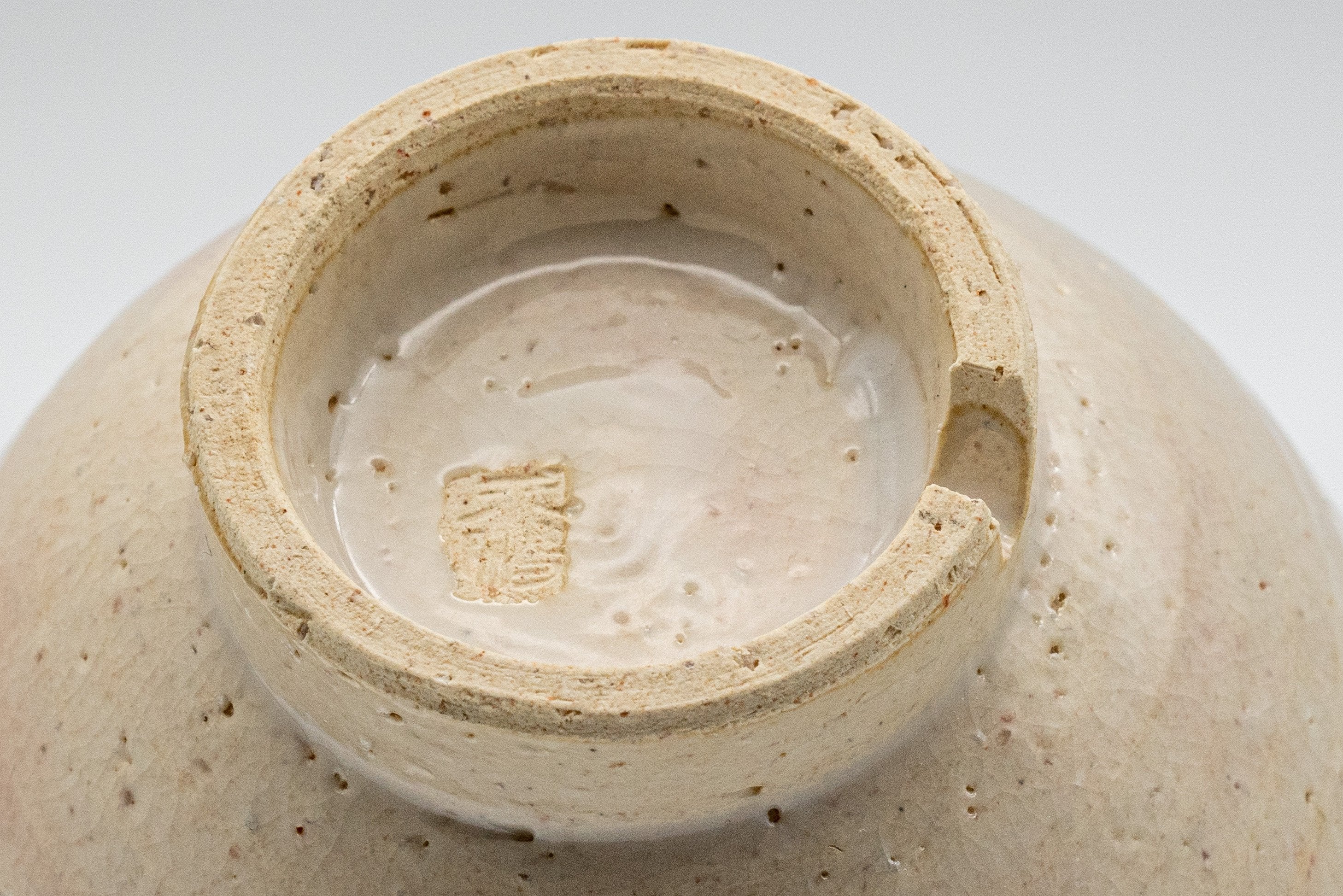 Japanese Teacup - Tsubaki Kiln 椿窯 天鵬山 - Gohonte Hagi-yaki Yunomi - 130ml