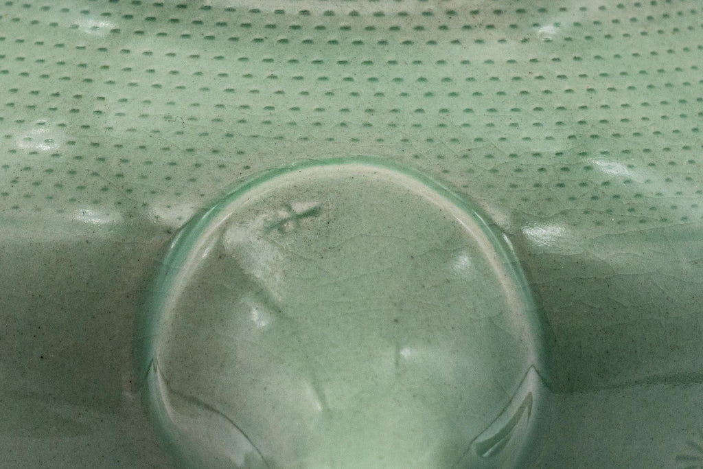 Japanese Kyusu - Mint Green Hiramaru-gata Obi-ami Teapot - 250ml