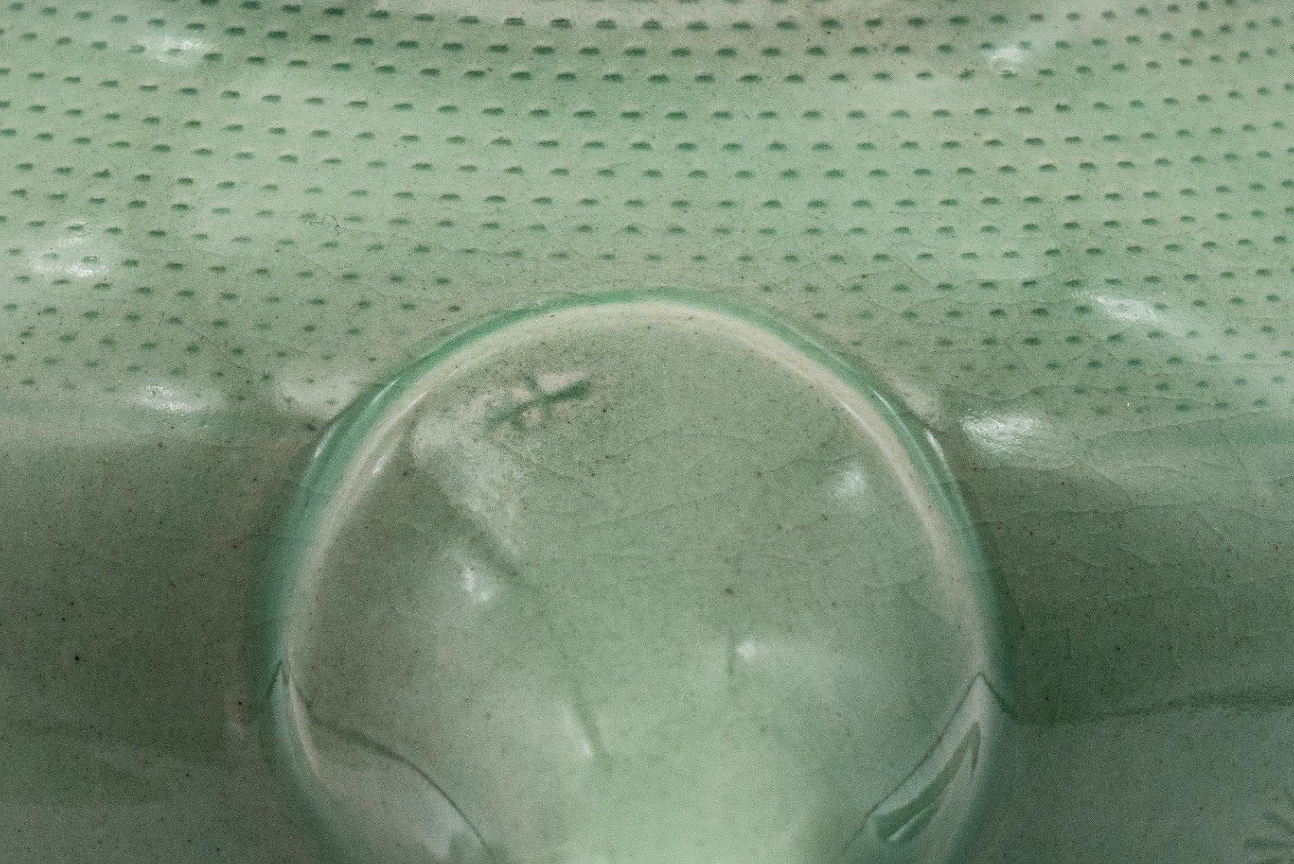 Japanese Kyusu - Mint Green Hiramaru-gata Obi-ami Teapot - 250ml