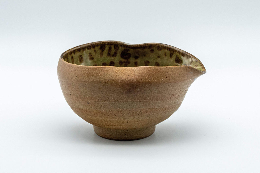 Japanese Yuzamashi - 三滝窯 Half-glazed Katakuchi - 160ml