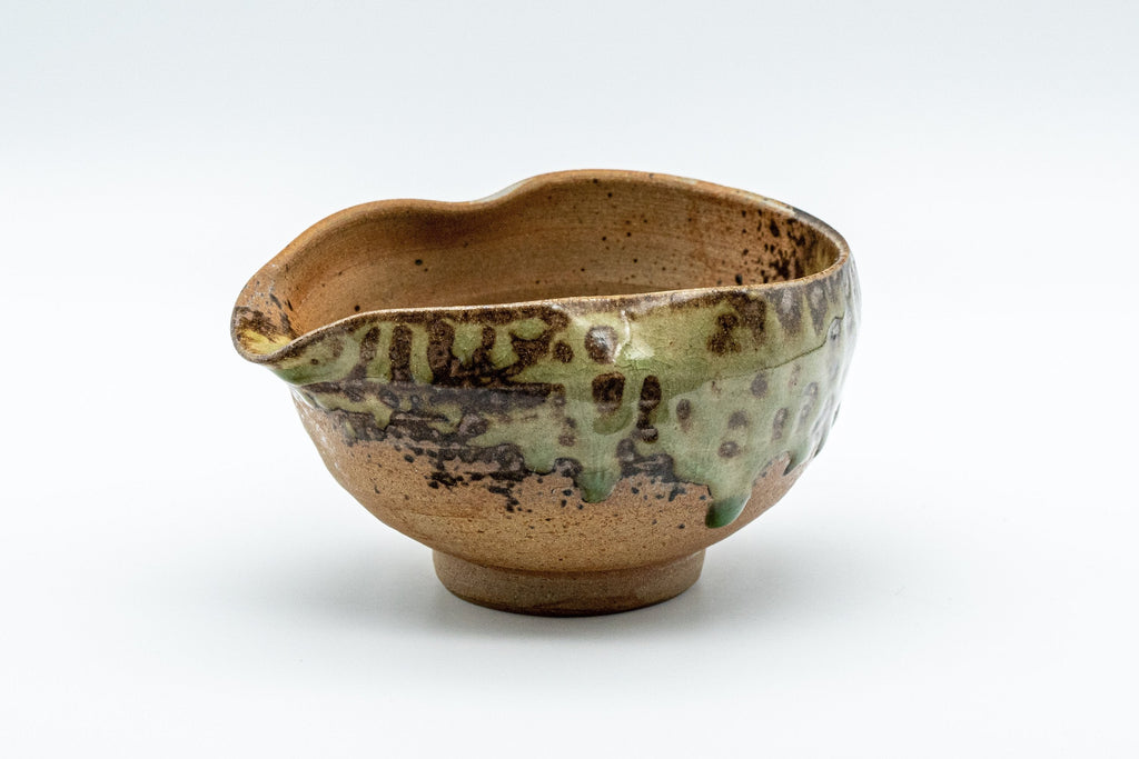 Japanese Yuzamashi - 三滝窯 Half-glazed Katakuchi - 160ml