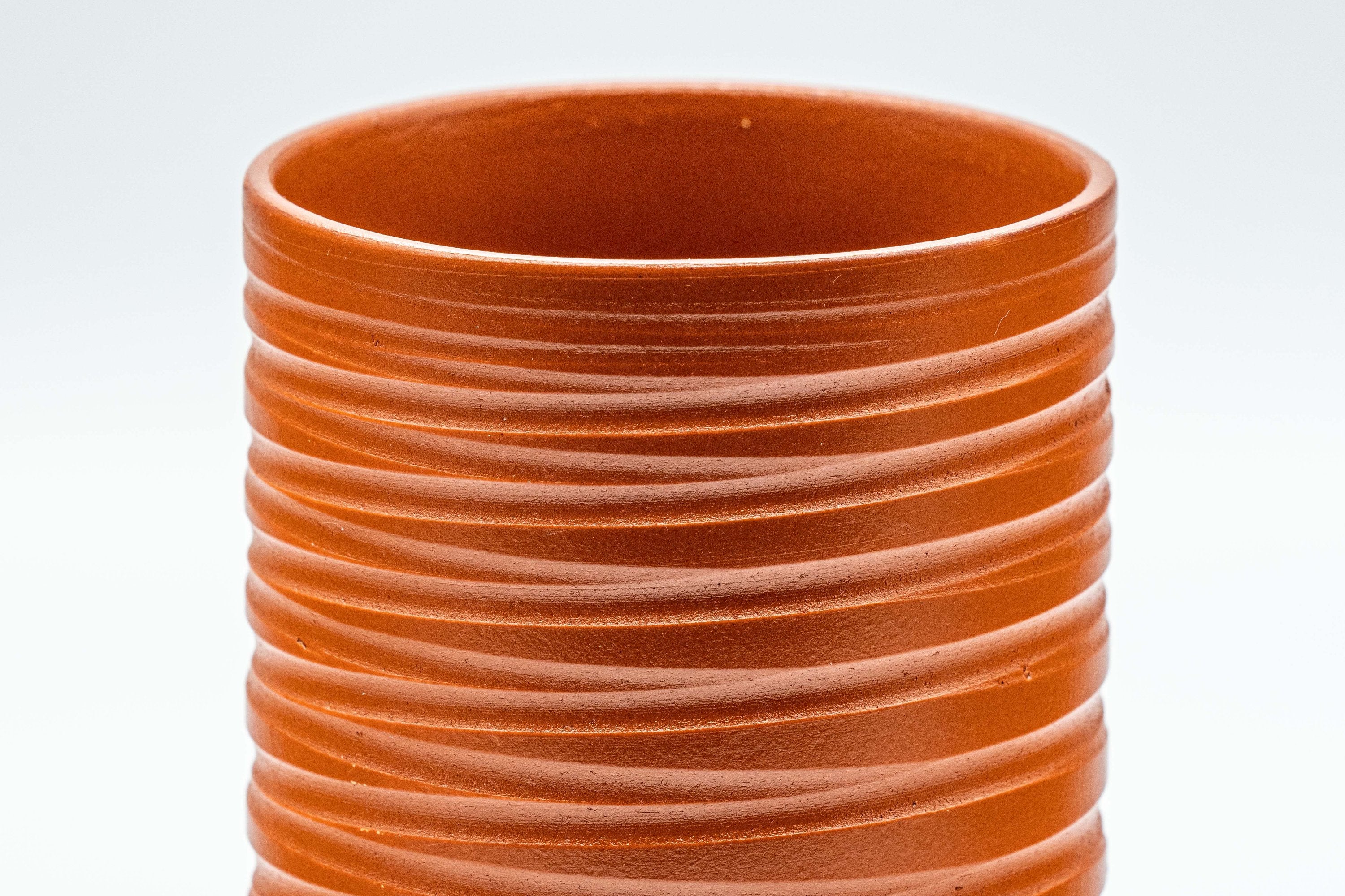 Japanese Teacups - Set of 5 Curvy Tsutsu-gata Tokoname-yaki Yunomi - 145ml