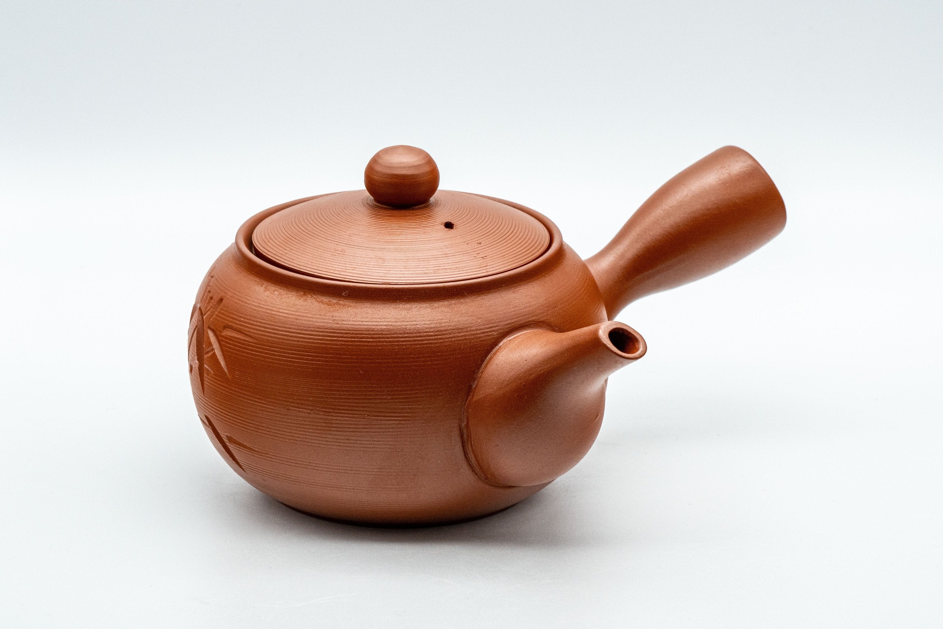 Japanese Kyusu - Bamboo Tokoname-yaki Debeso Teapot - 325ml