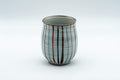 Japanese Teacup - Striped Tall Curvy Yunomi - 190ml