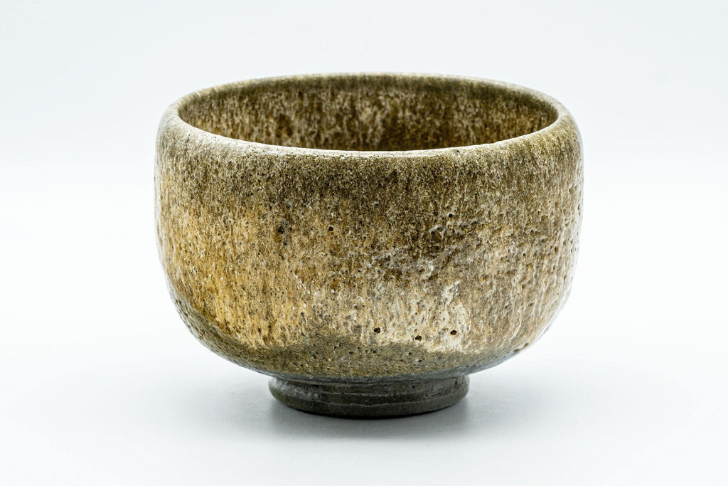 Japanese Matcha Bowl - Textured Glaze Olive-Brown Chawan - 500ml