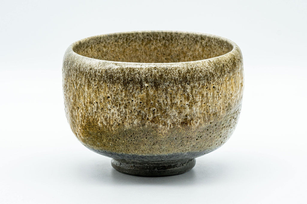 Japanese Matcha Bowl - Textured Glaze Olive-Brown Chawan - 500ml