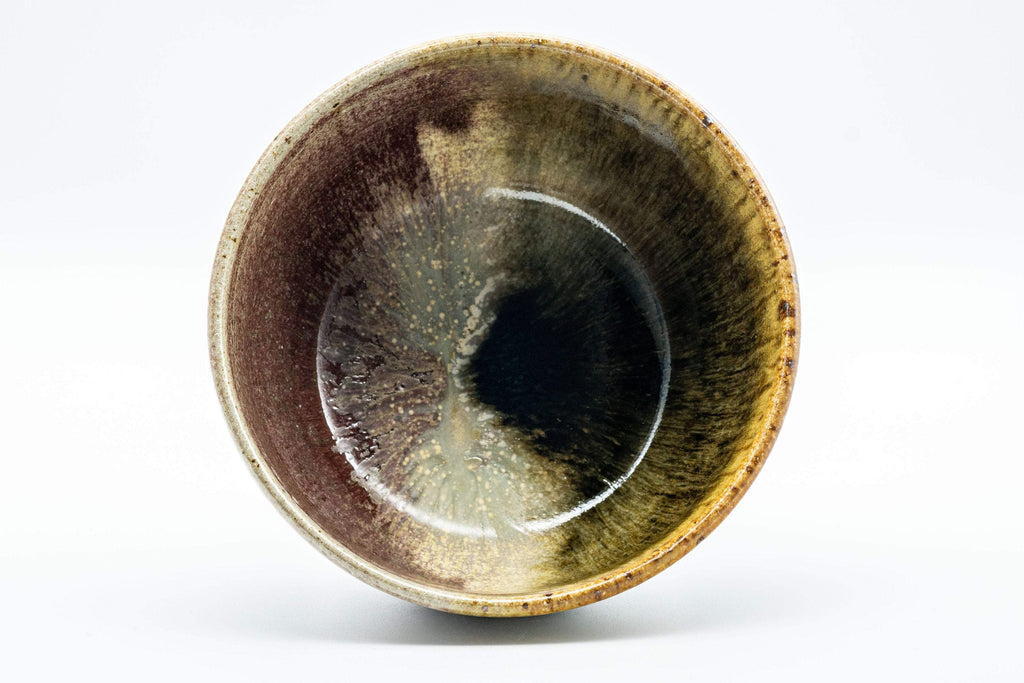 Japanese Matcha Bowl - Hare's Fur Drip Glazed Wan-nari Chawan - 400ml