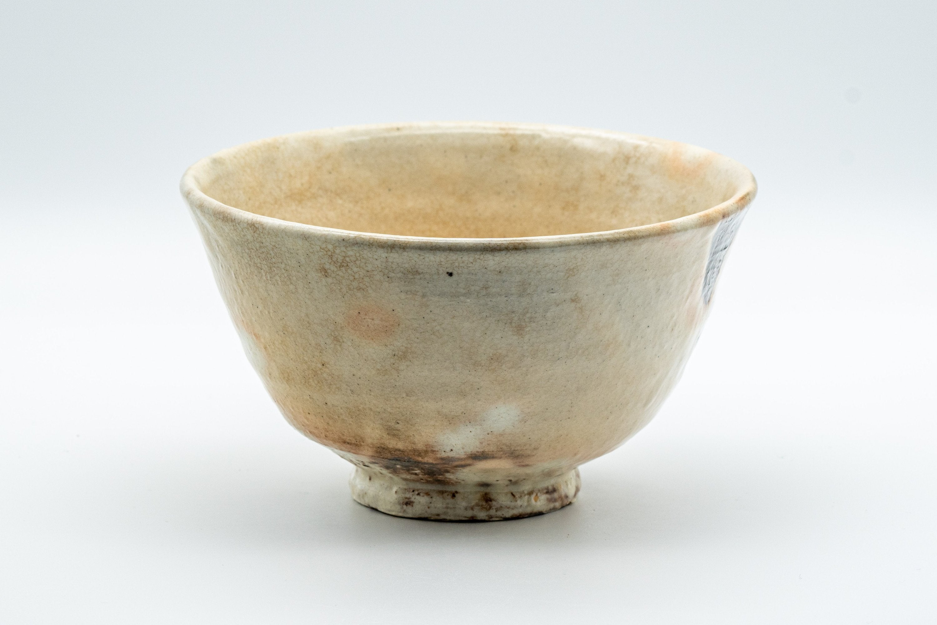 Japanese Matcha Bowl - Gohonte Glazed Hatazori-gata Hagi-yaki Chawan - 400ml