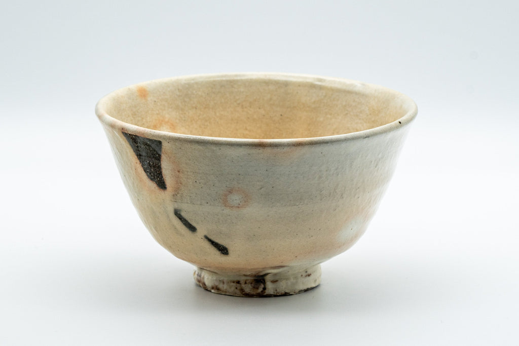 Japanese Matcha Bowl - Gohonte Glazed Hatazori-gata Hagi-yaki Chawan - 400ml