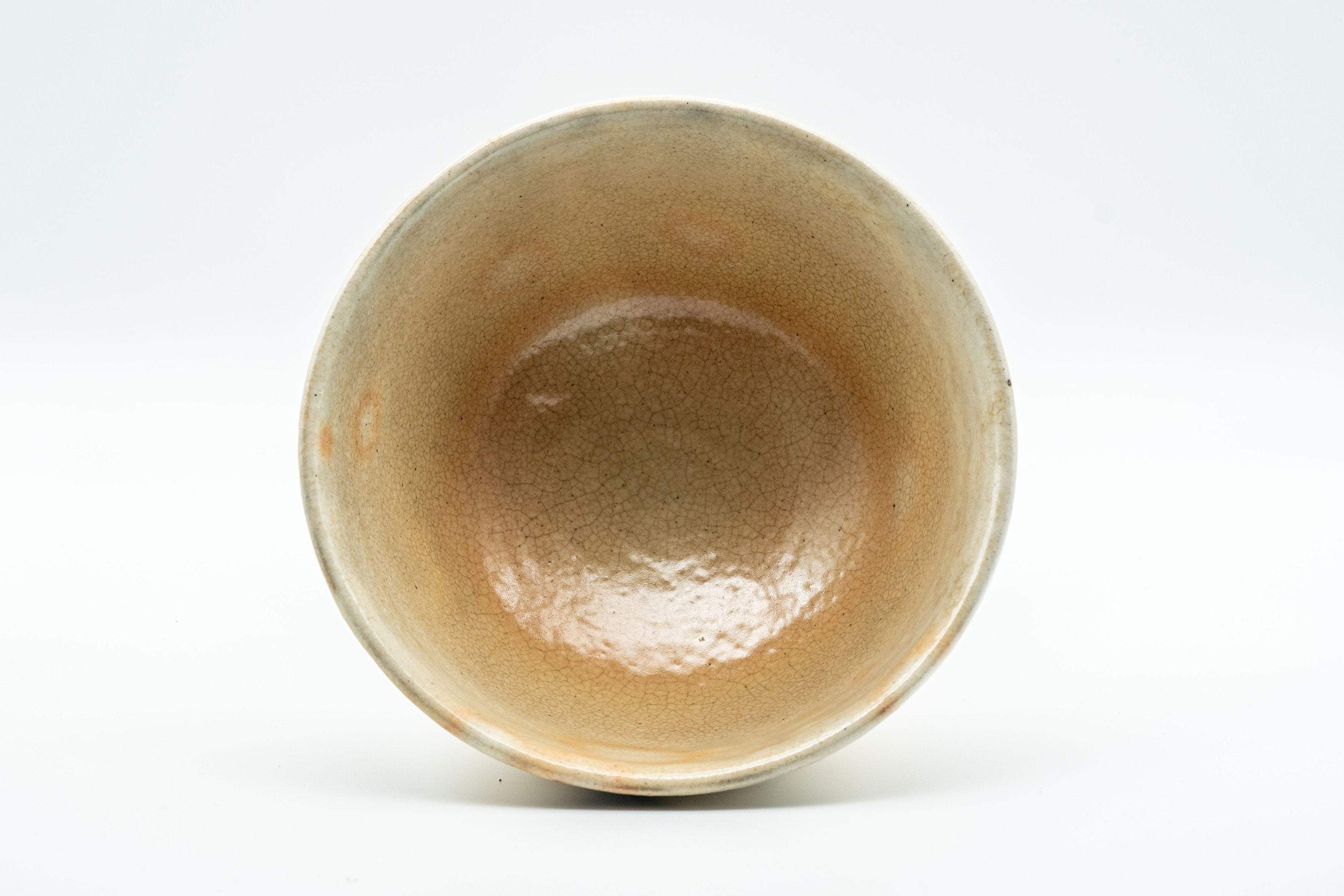 Japanese Matcha Bowl - Gohonte Glazed Hatazori-gata Hagi-yaki Chawan - 400ml