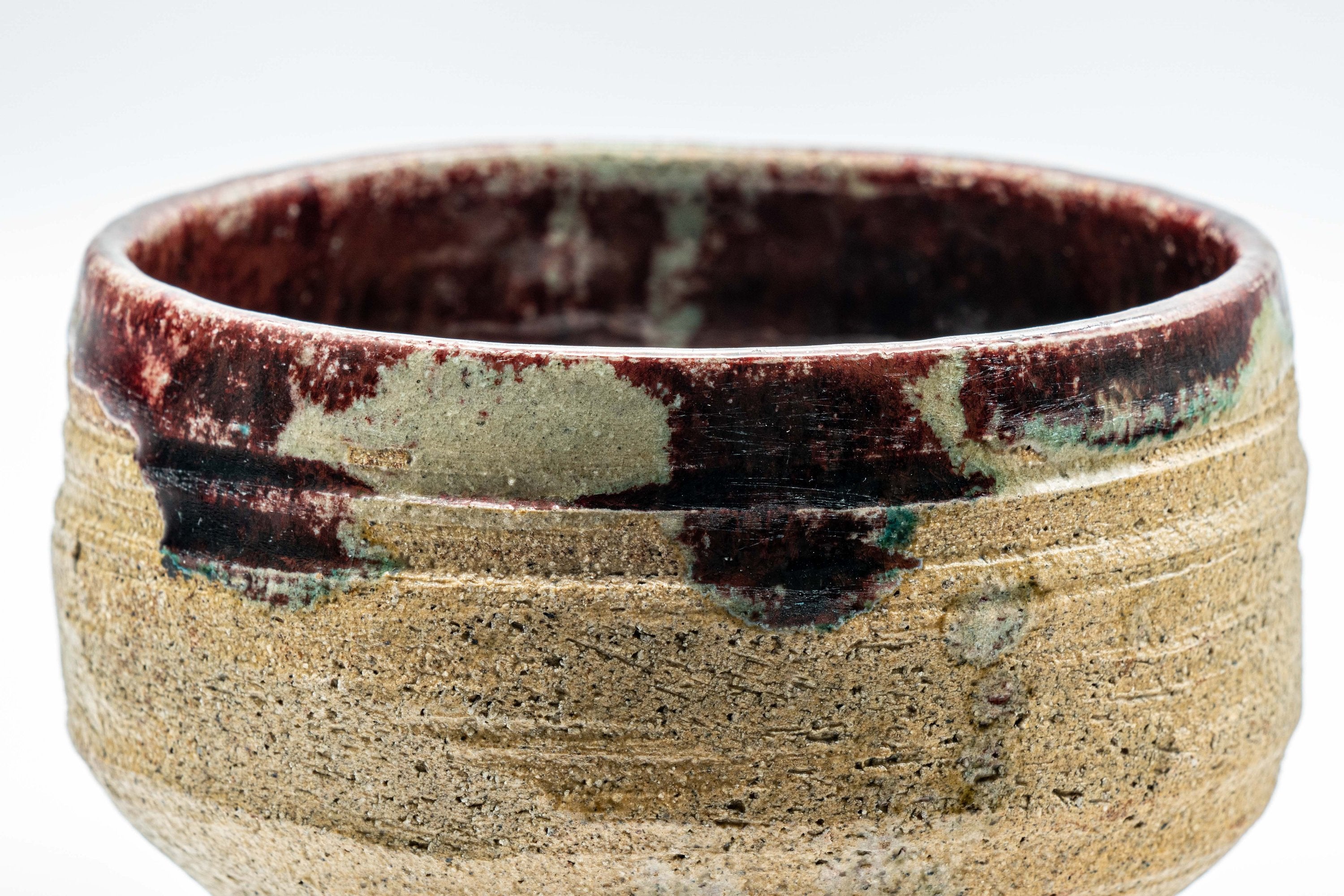 Japanese Matcha Bowl - 古仙堂 Kosendo Hantsutsu-gata Shigaraki-yaki Chawan - 450ml