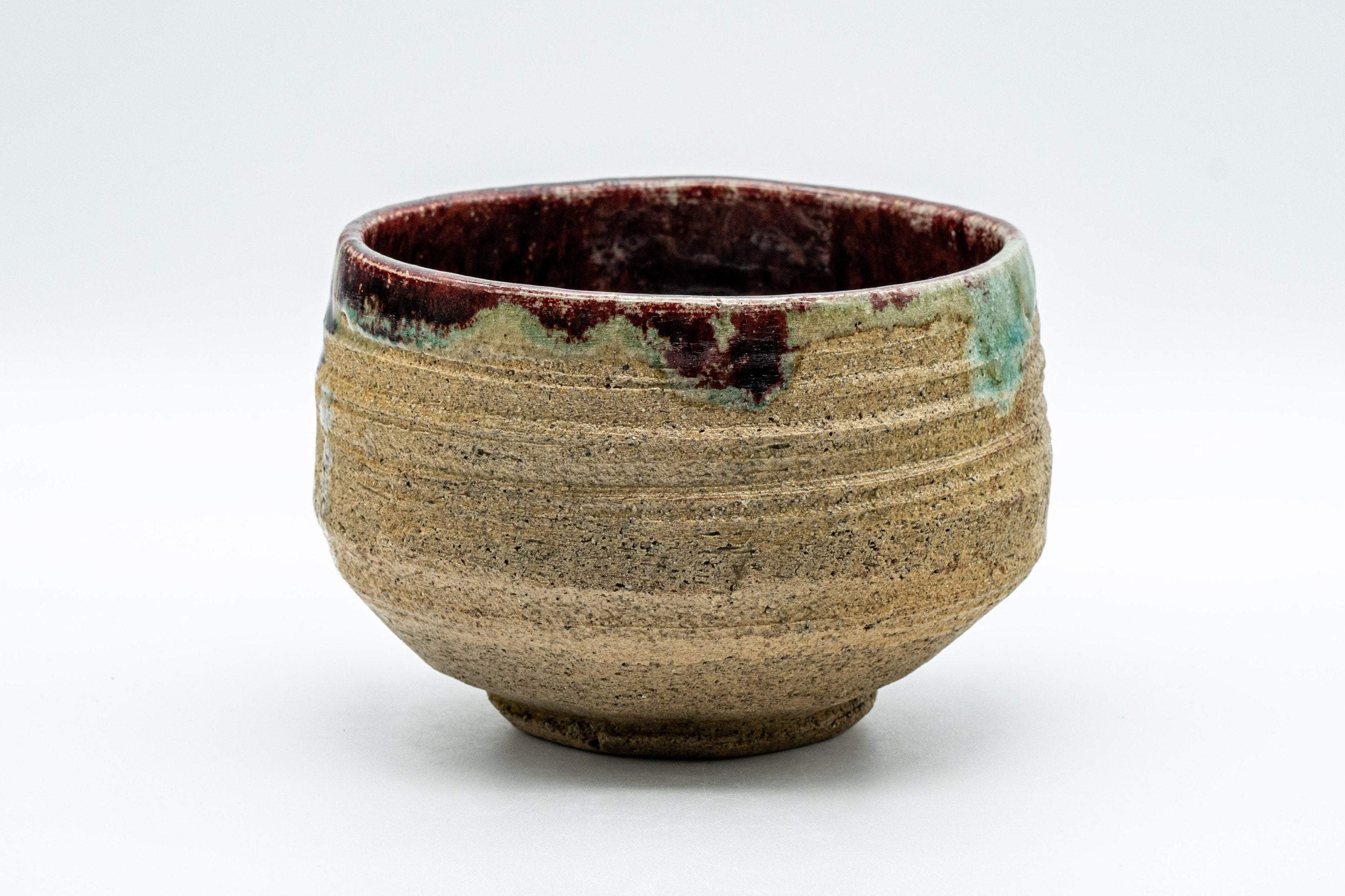 Japanese Matcha Bowl - 古仙堂 Kosendo Hantsutsu-gata Shigaraki-yaki Chawan - 450ml
