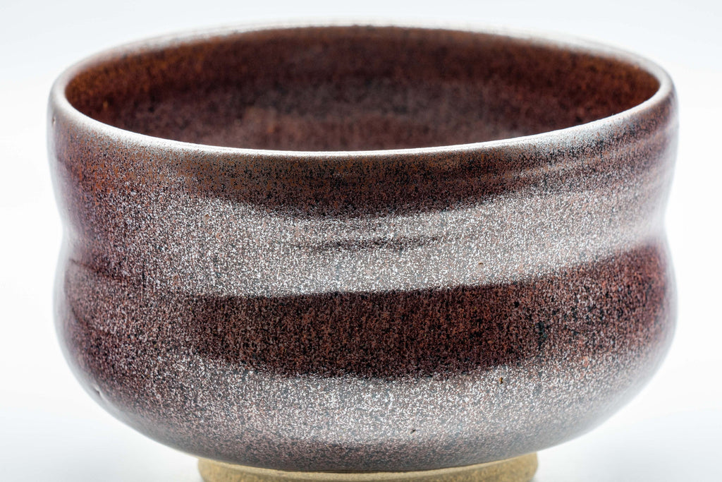 Japanese Matcha Bowl - Metallic Red Tenmoku Glazed Dojimara-gata Chawan - 400ml