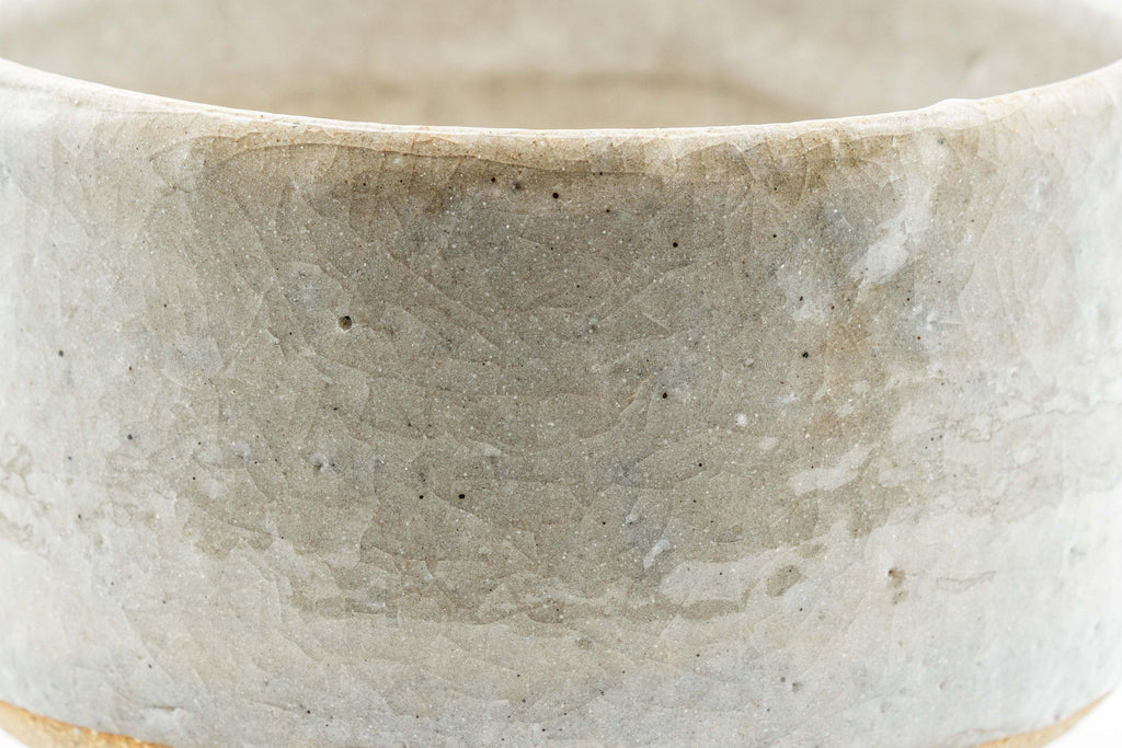 Japanese Matcha Bowl - Large Grey Glazed Hantsutsu-gata Chawan - 600ml