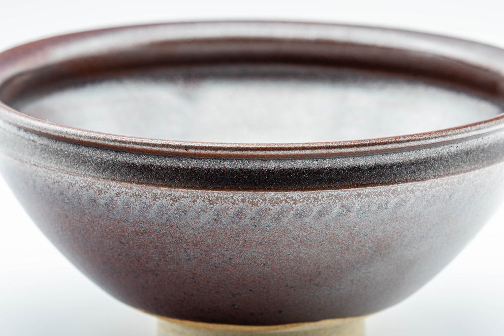 Japanese Matcha Bowl - Satiny Purple Tenmoku-gata Chawan - 250ml