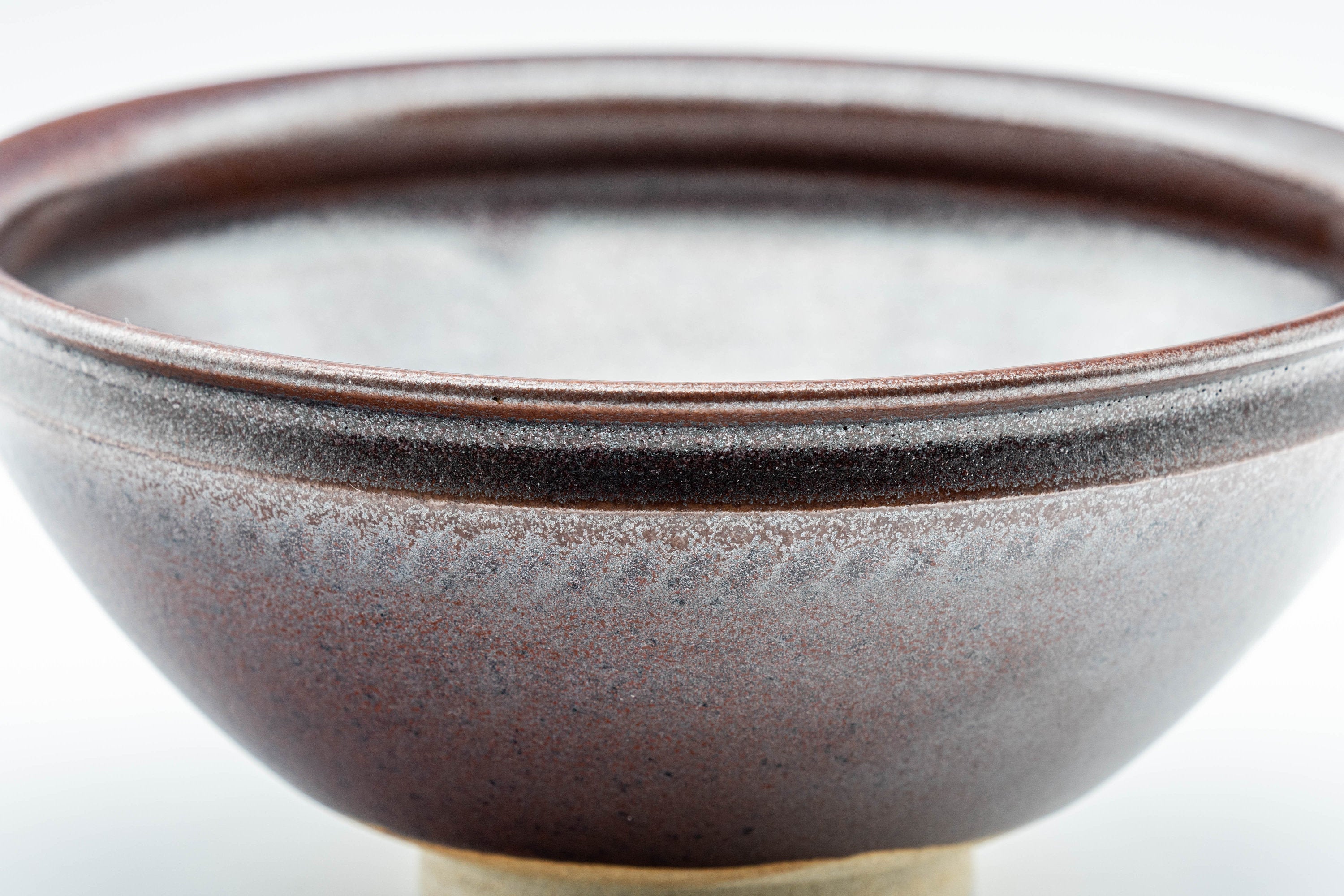 Japanese Matcha Bowl - Satiny Purple Tenmoku-gata Chawan - 250ml