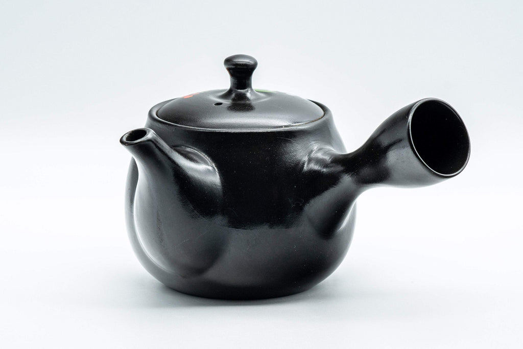 Japanese Kyusu - Black Kurodei Tokoname-yaki Teapot - 375ml
