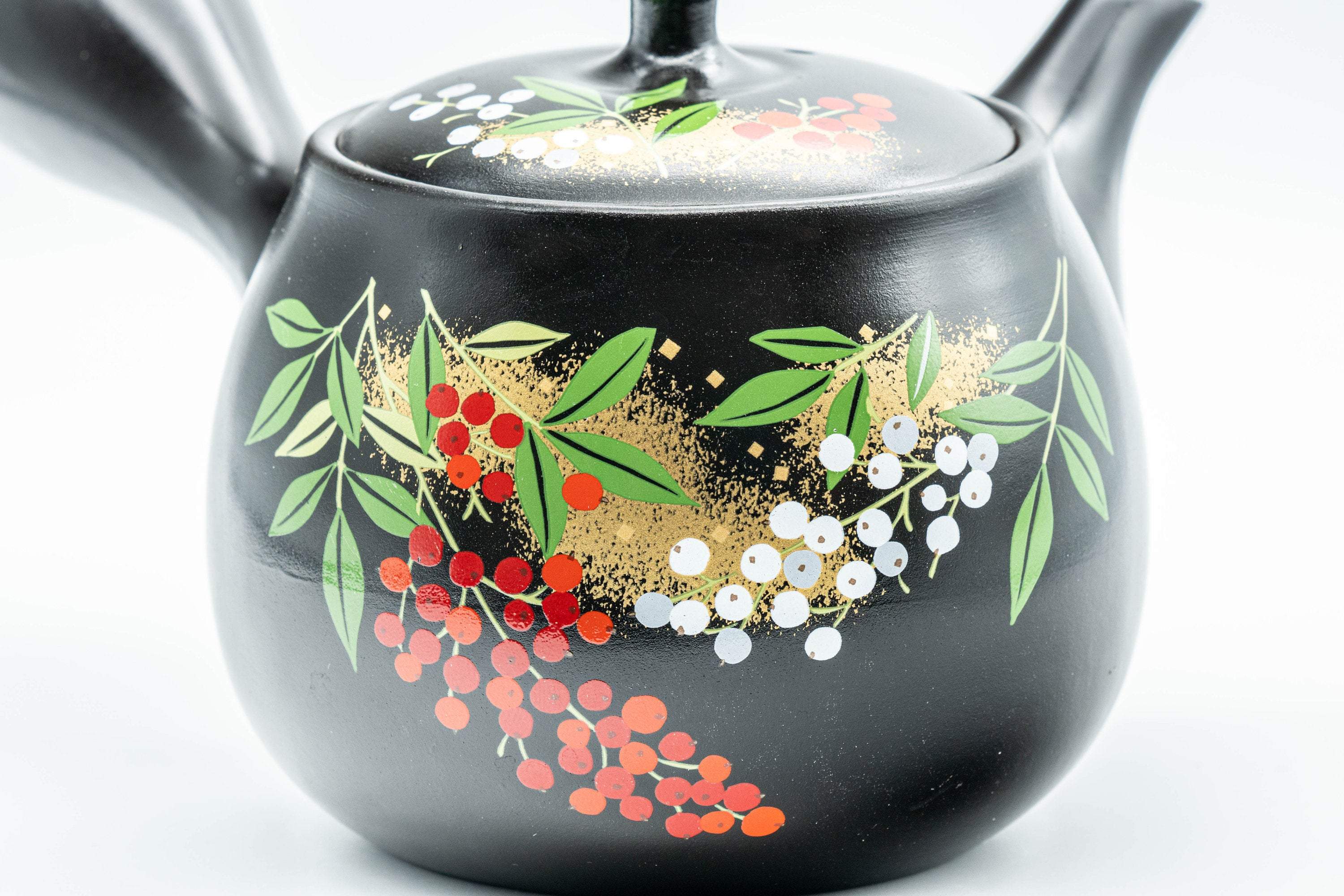 Japanese Kyusu - Black Kurodei Tokoname-yaki Teapot - 375ml