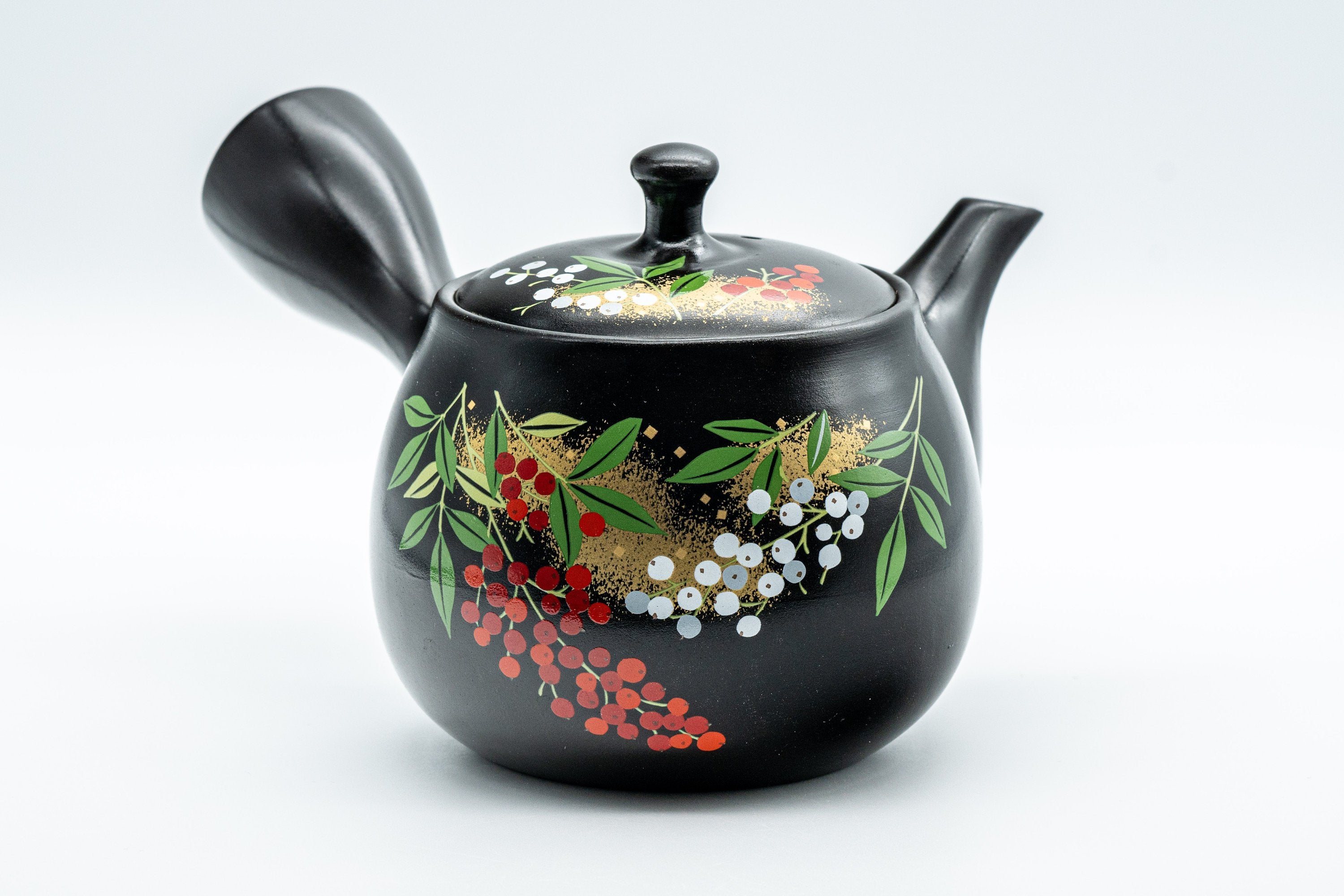 Japanese Kyusu - Black Kurodei Tokoname-yaki Teapot - 375ml