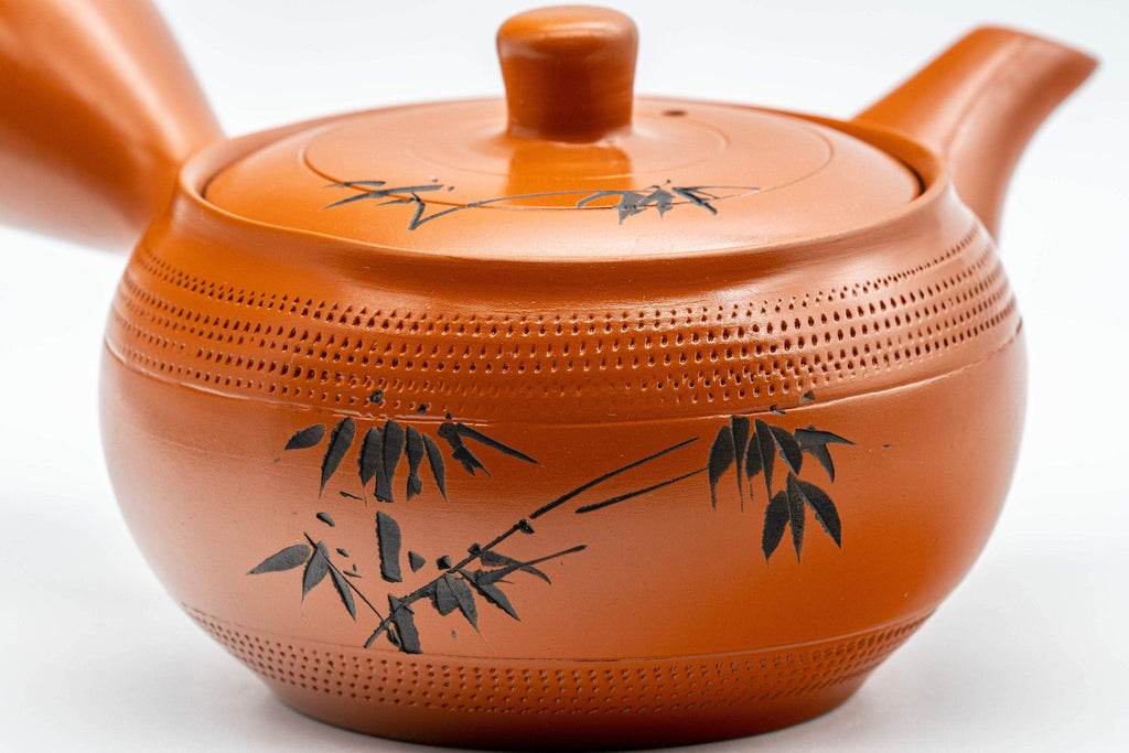 Japanese Kyusu - Bamboo Tokoname-yaki Teapot - 300ml