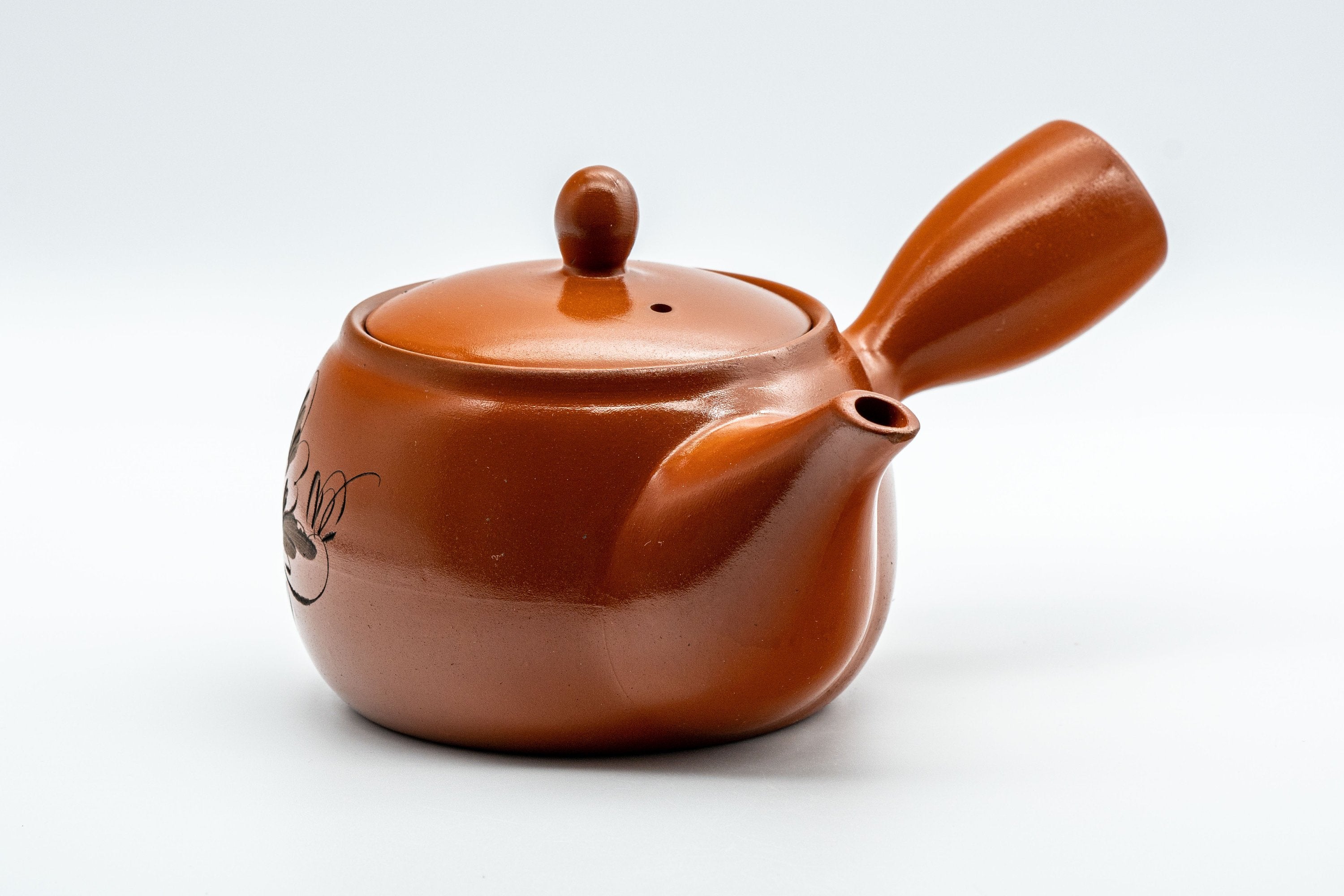 Japanese Kyusu - Floral Tokoname-yaki Teapot - 350ml