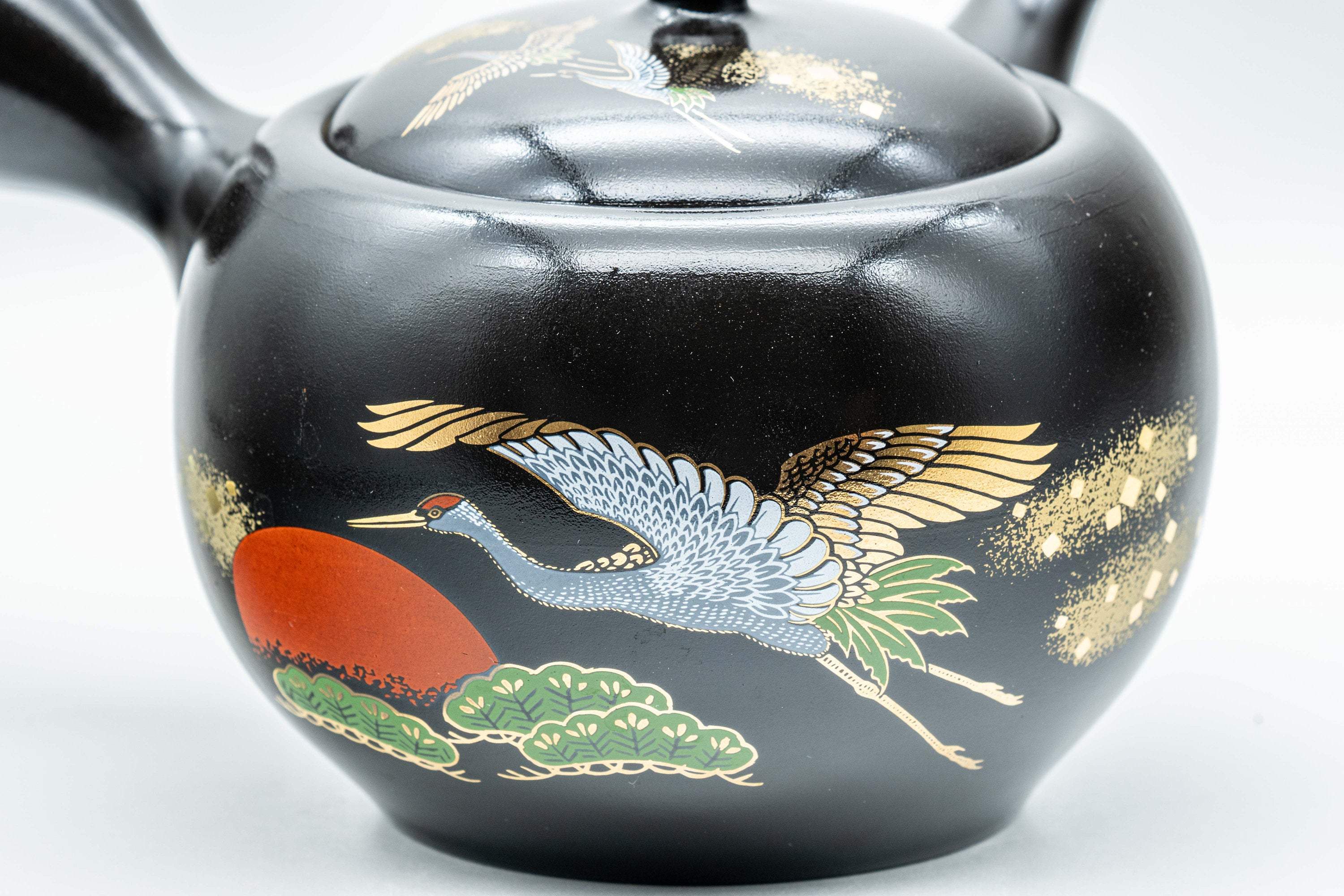 Japanese Kyusu - Black Kurodei Tokoname-yaki Teapot - 400ml