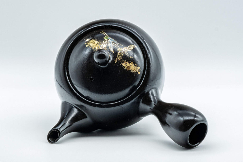 Japanese Kyusu - Black Kurodei Tokoname-yaki Teapot - 400ml