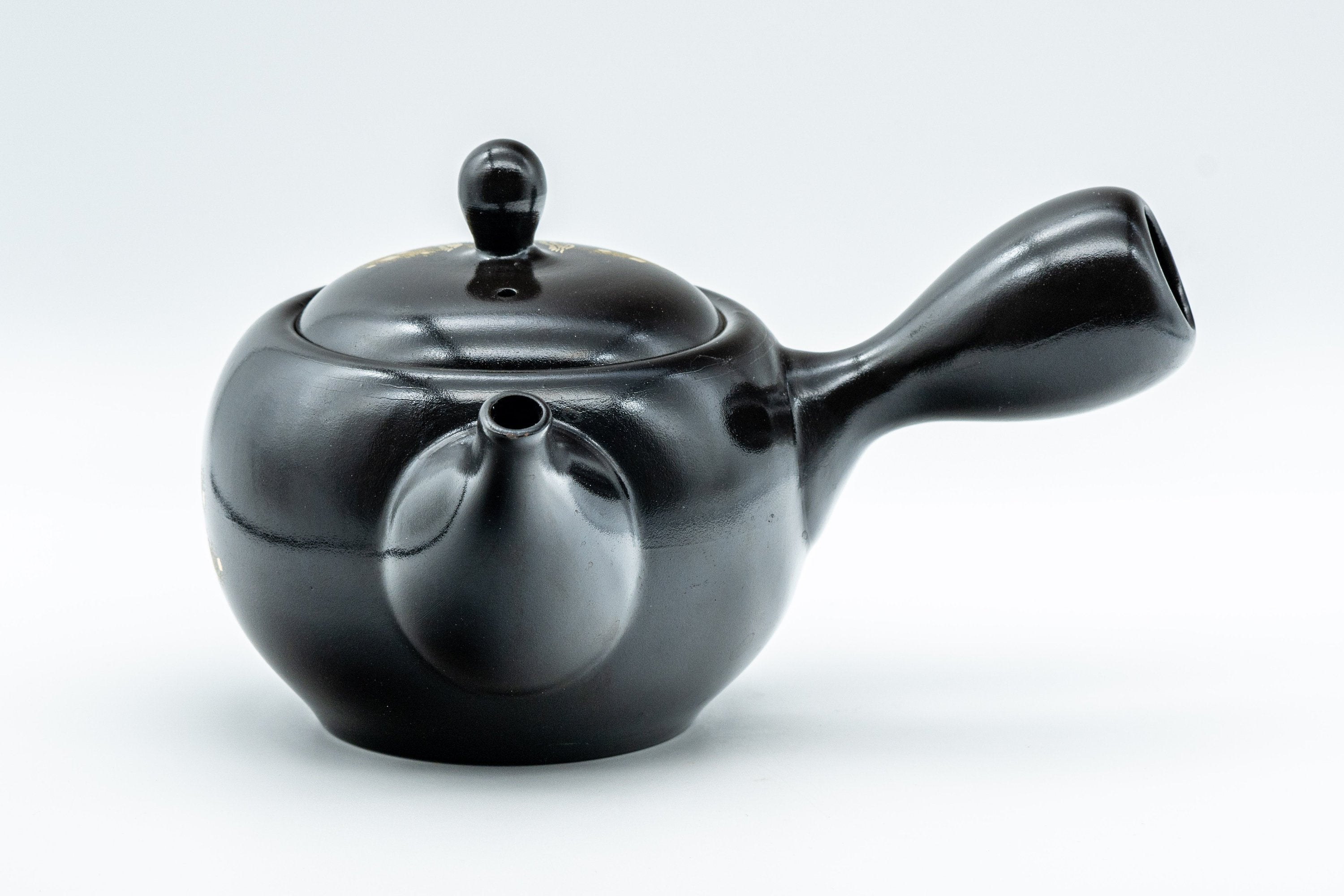Japanese Kyusu - Black Kurodei Tokoname-yaki Teapot - 400ml