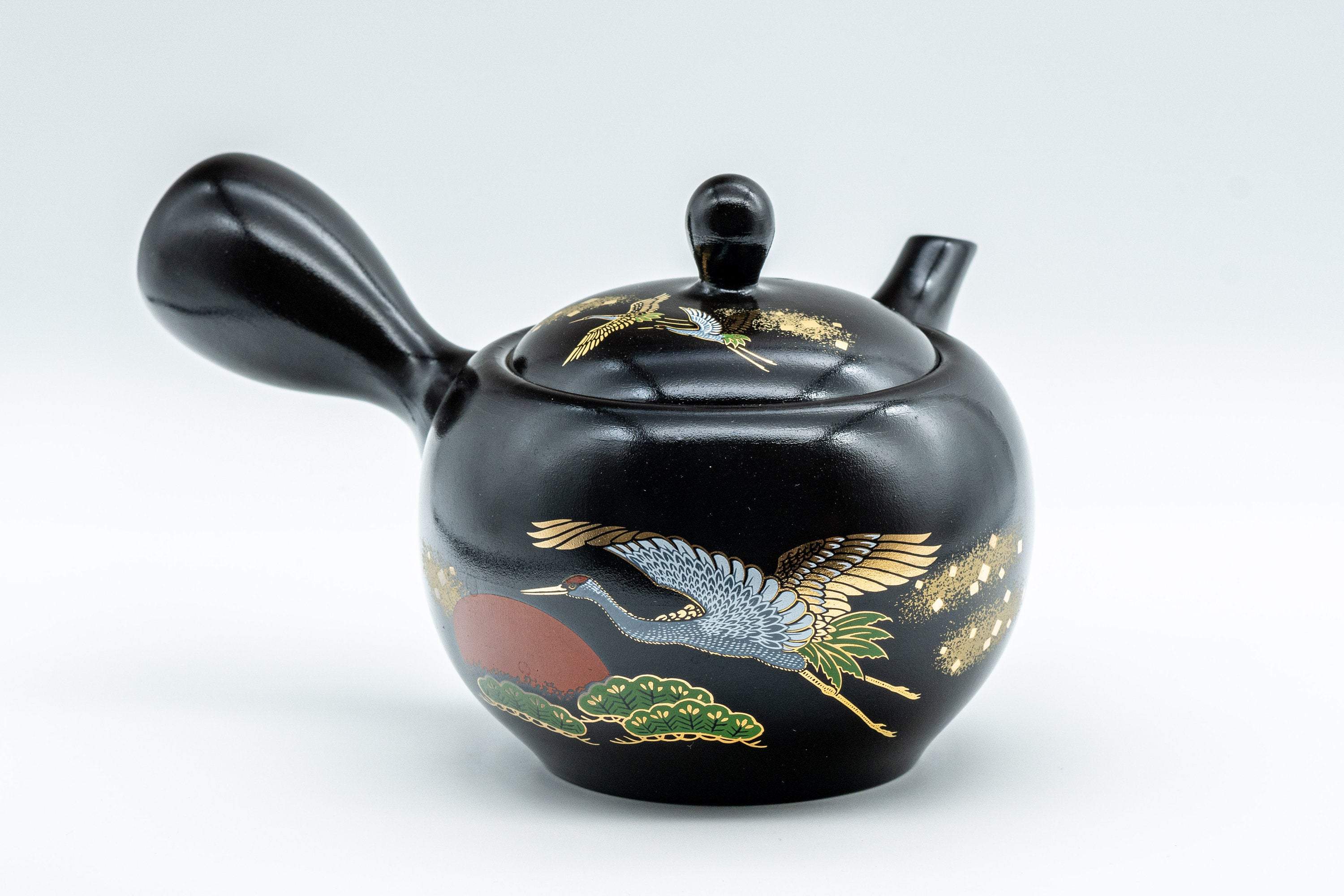 Japanese Kyusu - Black Kurodei Tokoname-yaki Teapot - 400ml