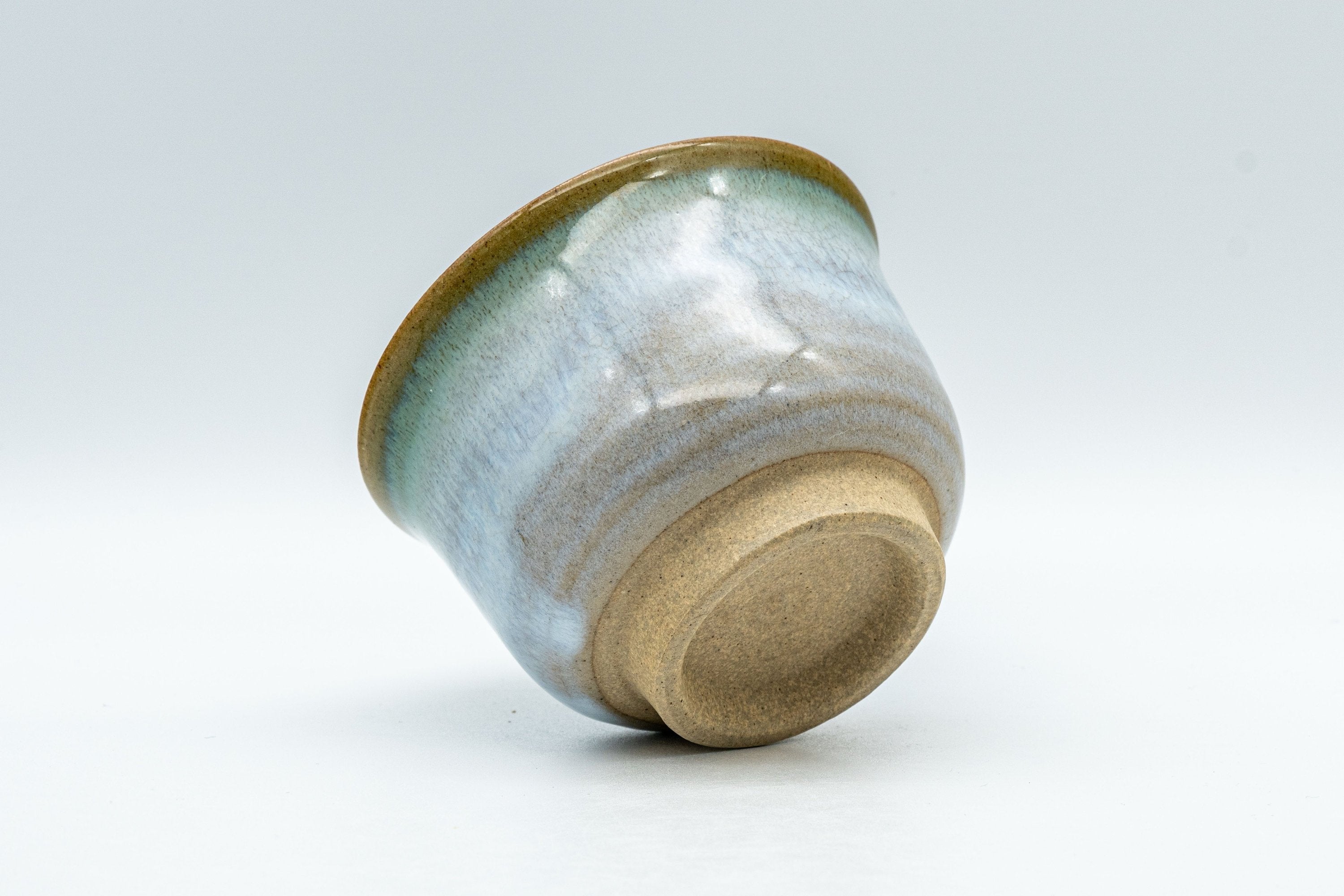 Japanese Teacup - Flared Blue-green Yunomi - 125ml