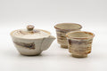 Japanese Tea Set - Hakeme Do-ake Houhin with 2 Senchawan - 130ml