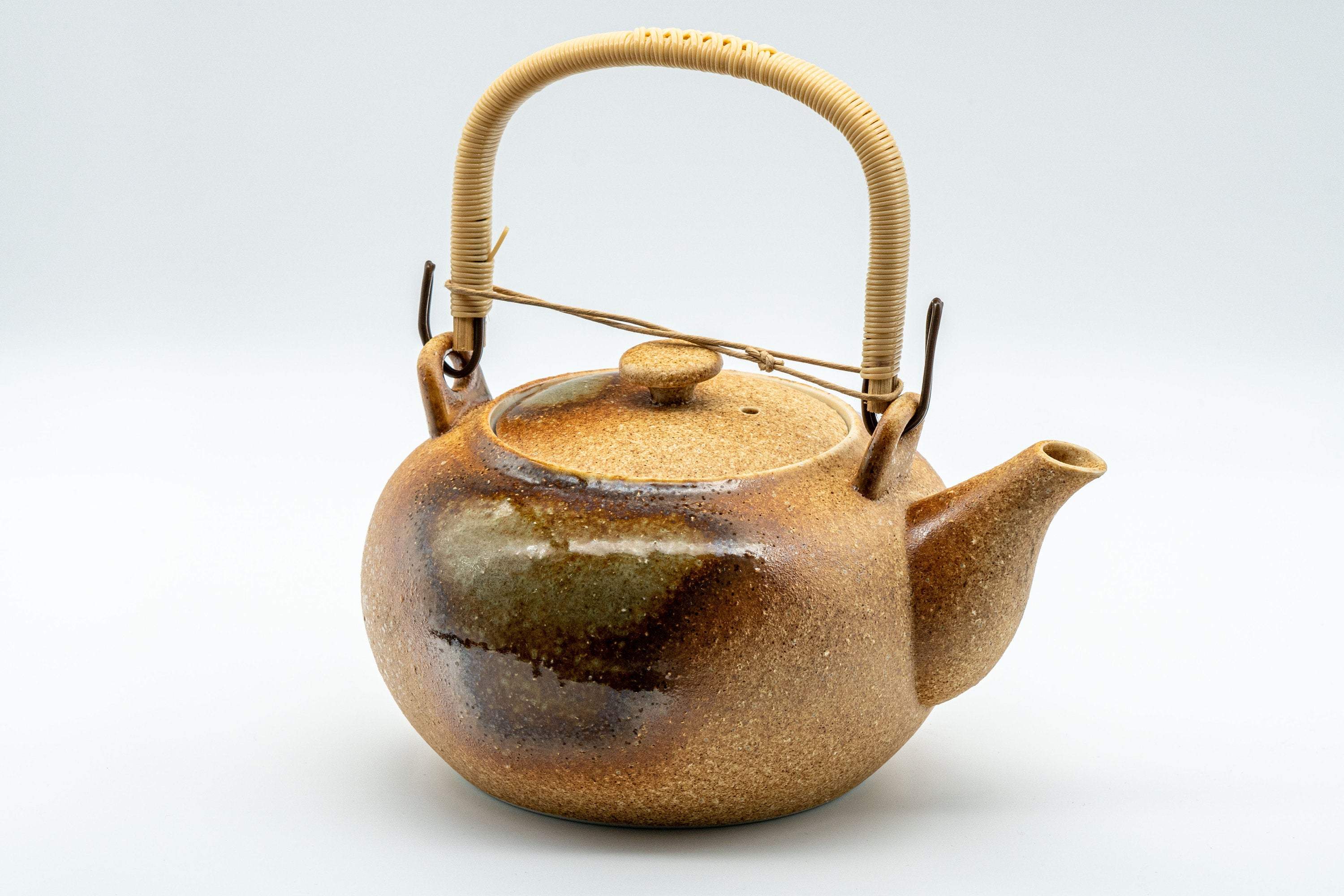 Japanese Tea Set - Porcelain Debeso Dobin Teapot with 5 Yunomi - 600ml