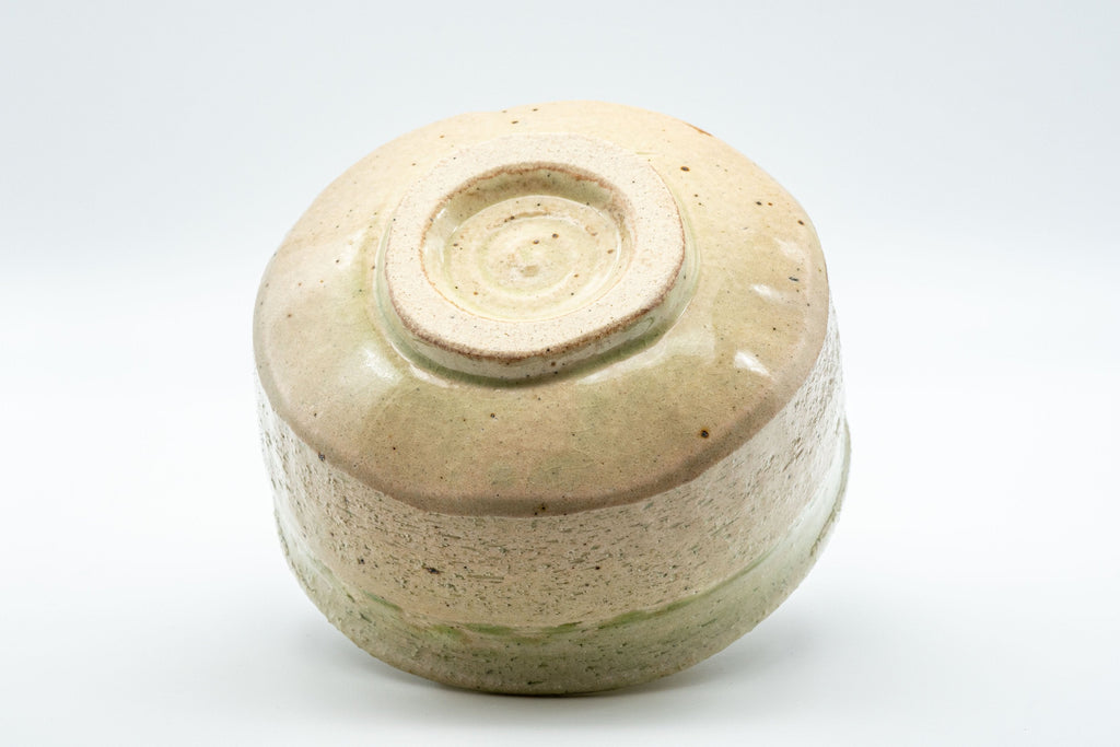 Japanese Matcha Bowl Set - Drip Glazed Chadamari Hantsutsu-gata Chawan with Bamboo Chasen Whisk and Chashaku Scoop- 450ml